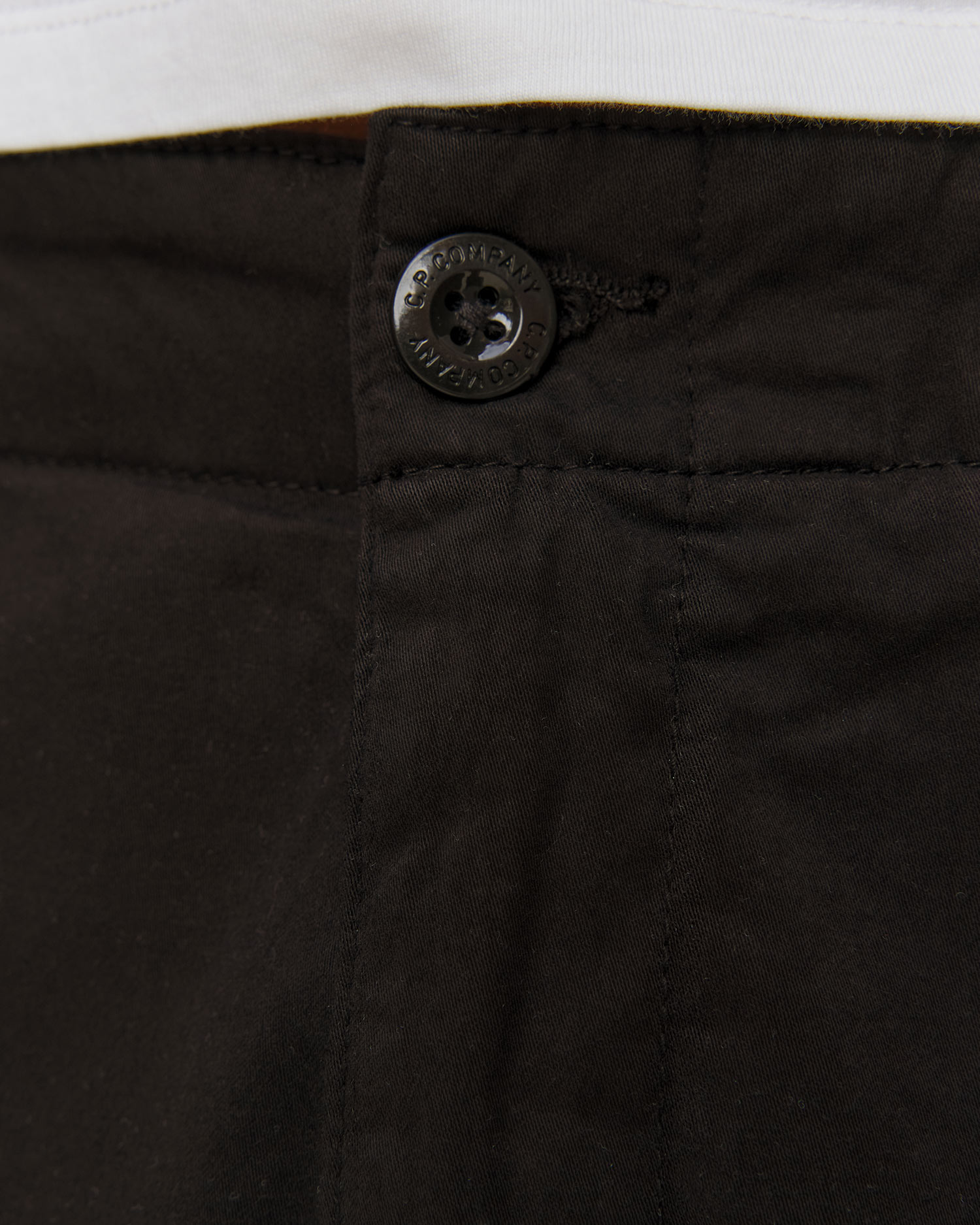 Pánske nohavice C.P. Company Stretch Sateen Ergonomic Cargo Pants čierne