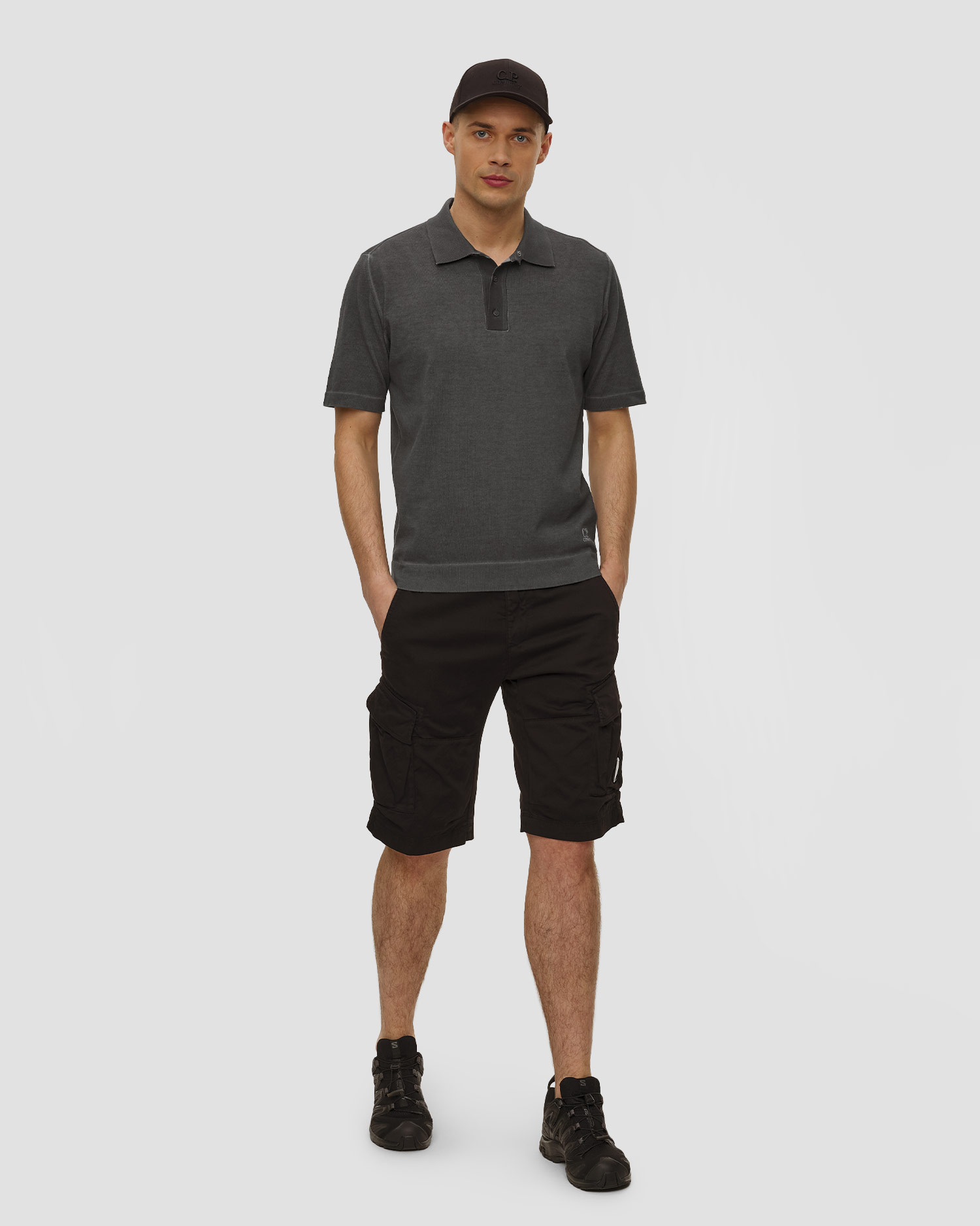 Pánské kraťasy C.P. Company Stretch Sateen Cargo Lens Shorts