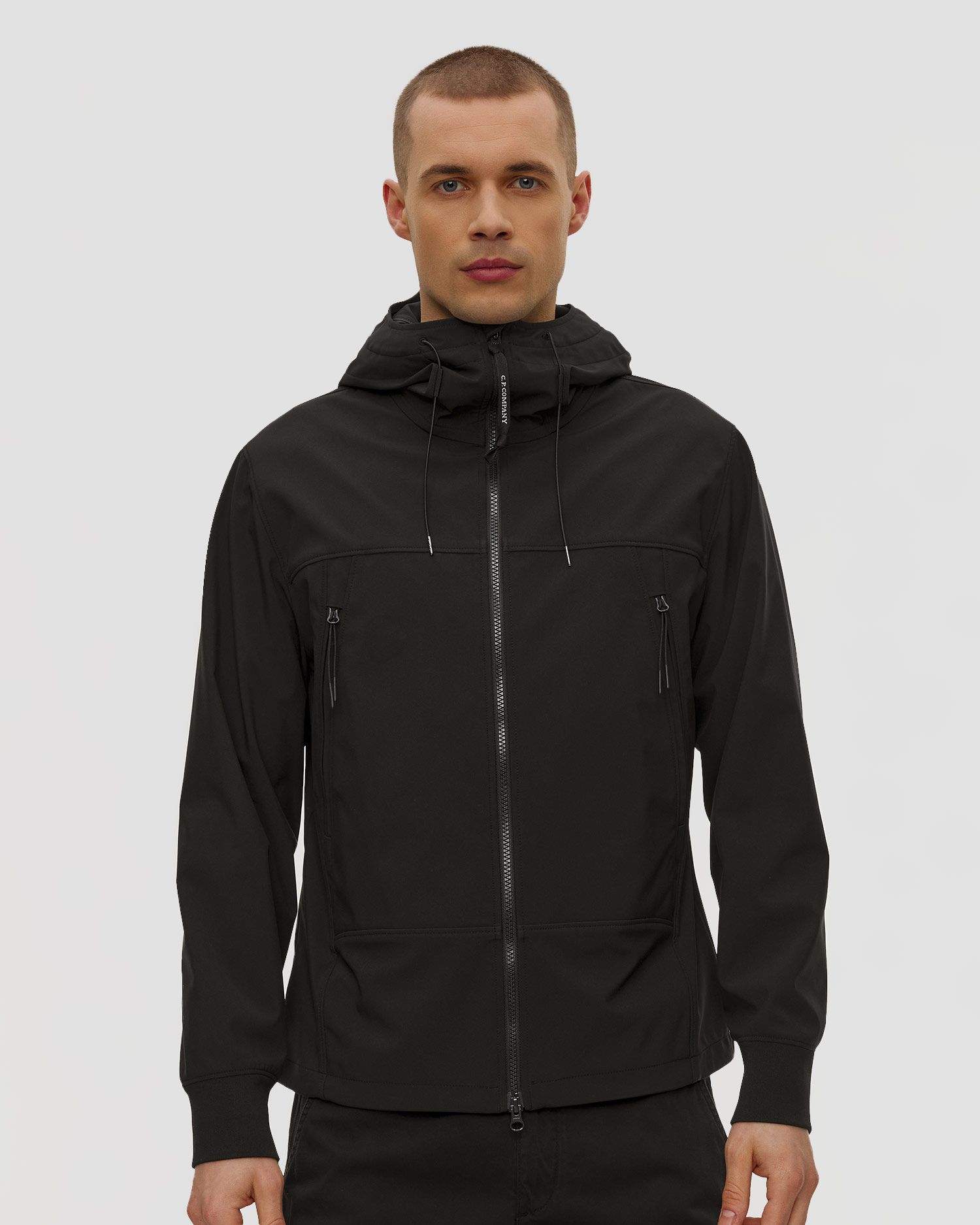 Černá pánská softshellová bunda C.P. Company C.P. Shell-R Goggle Jacket