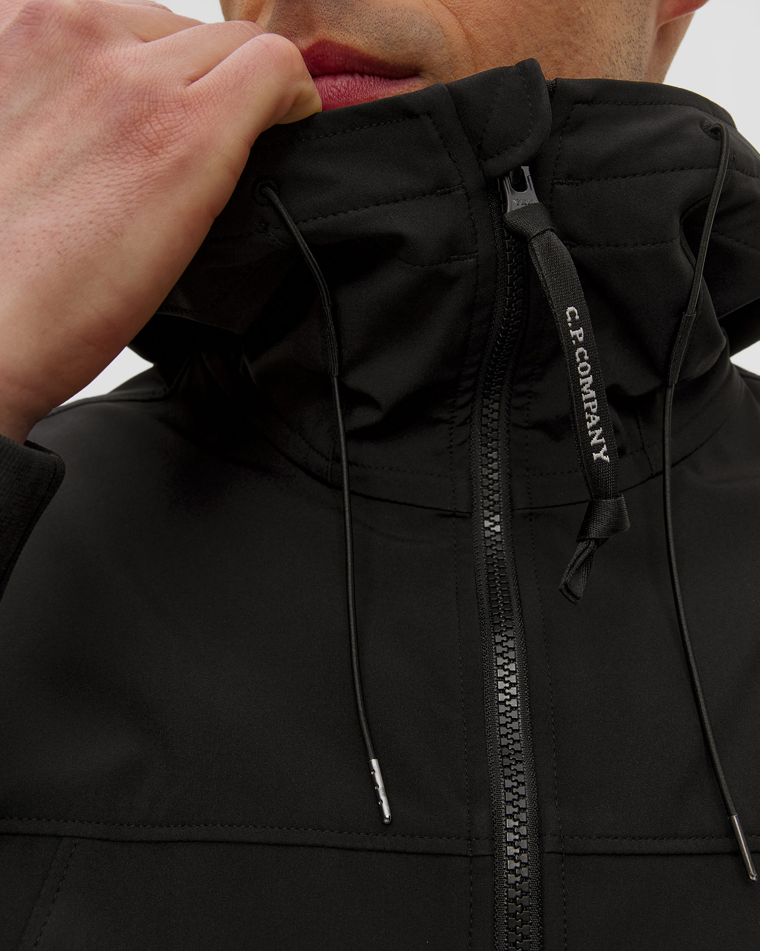 Černá pánská softshellová bunda C.P. Company C.P. Shell-R Goggle Jacket