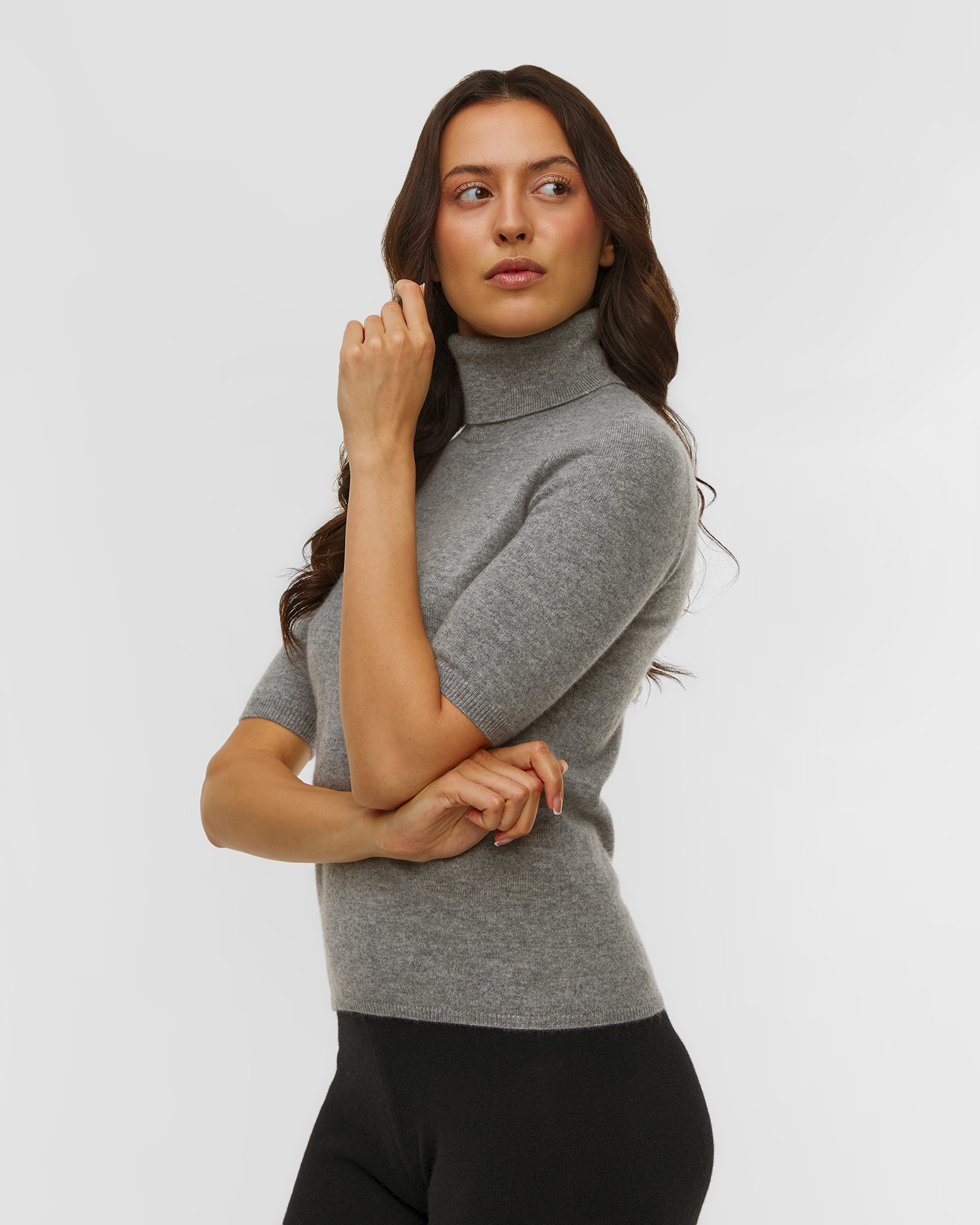 Pulover cu guler înalt din cașmir pentru femei Allude