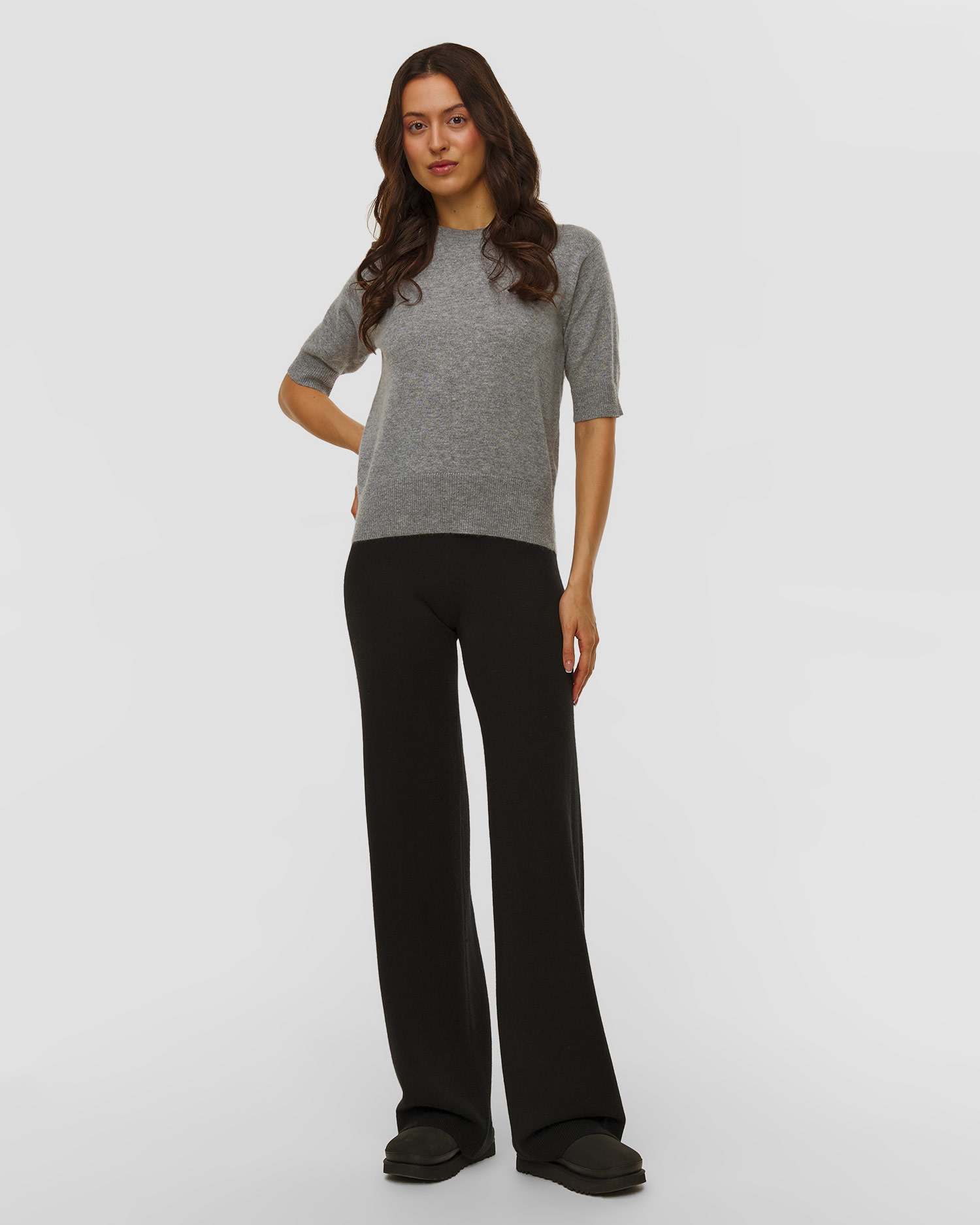 Pulover din cașmir gri pentru femei Allude