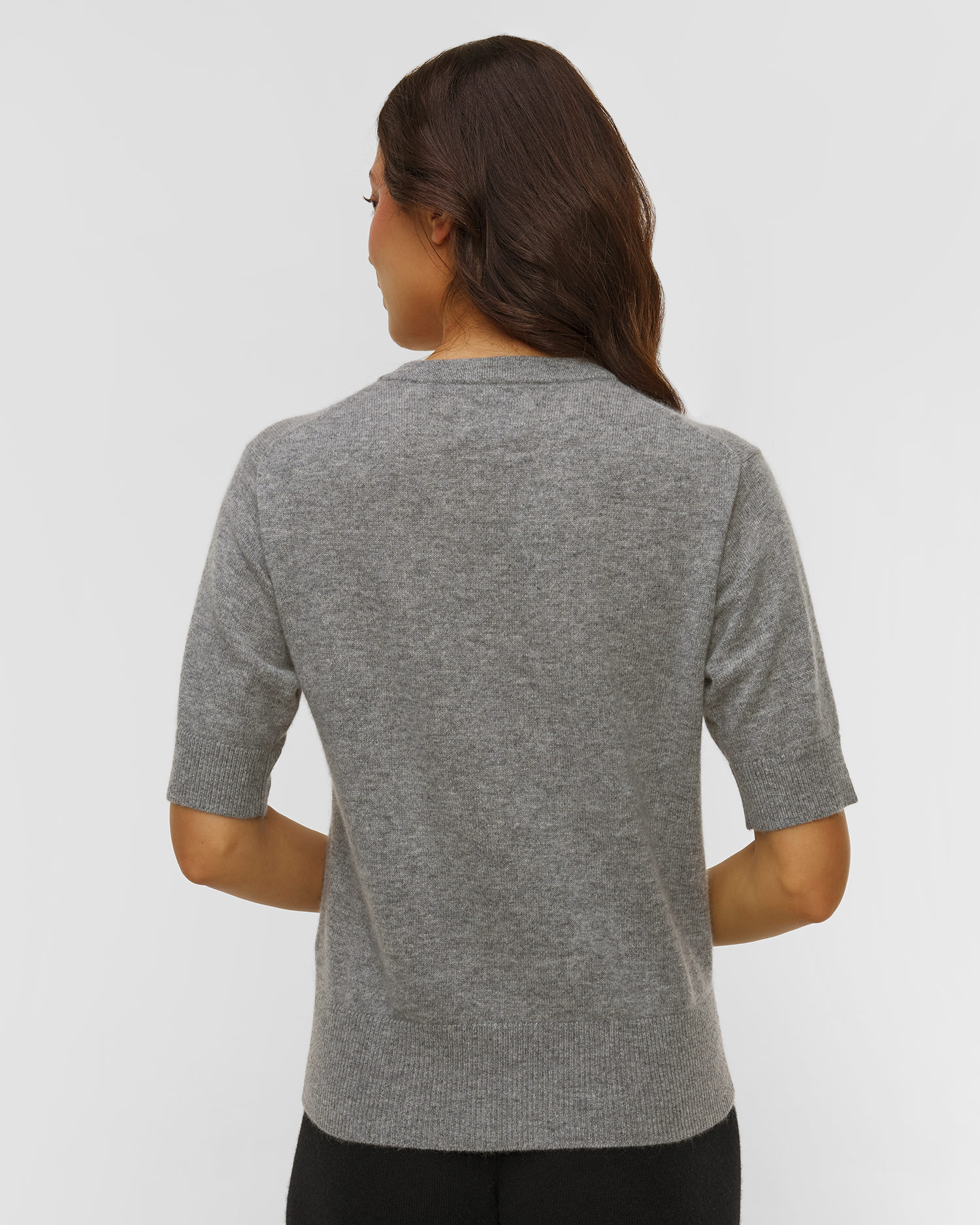 Pulover din cașmir gri pentru femei Allude