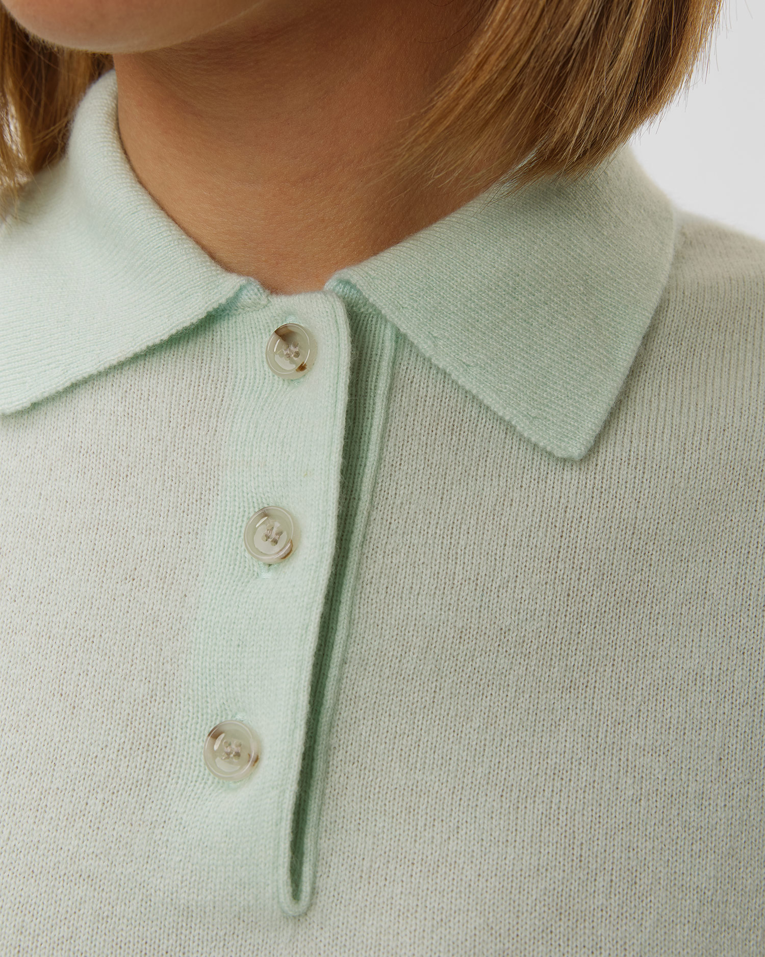 Zielony sweter kaszmirowy z krótkim rękawem damski Allude