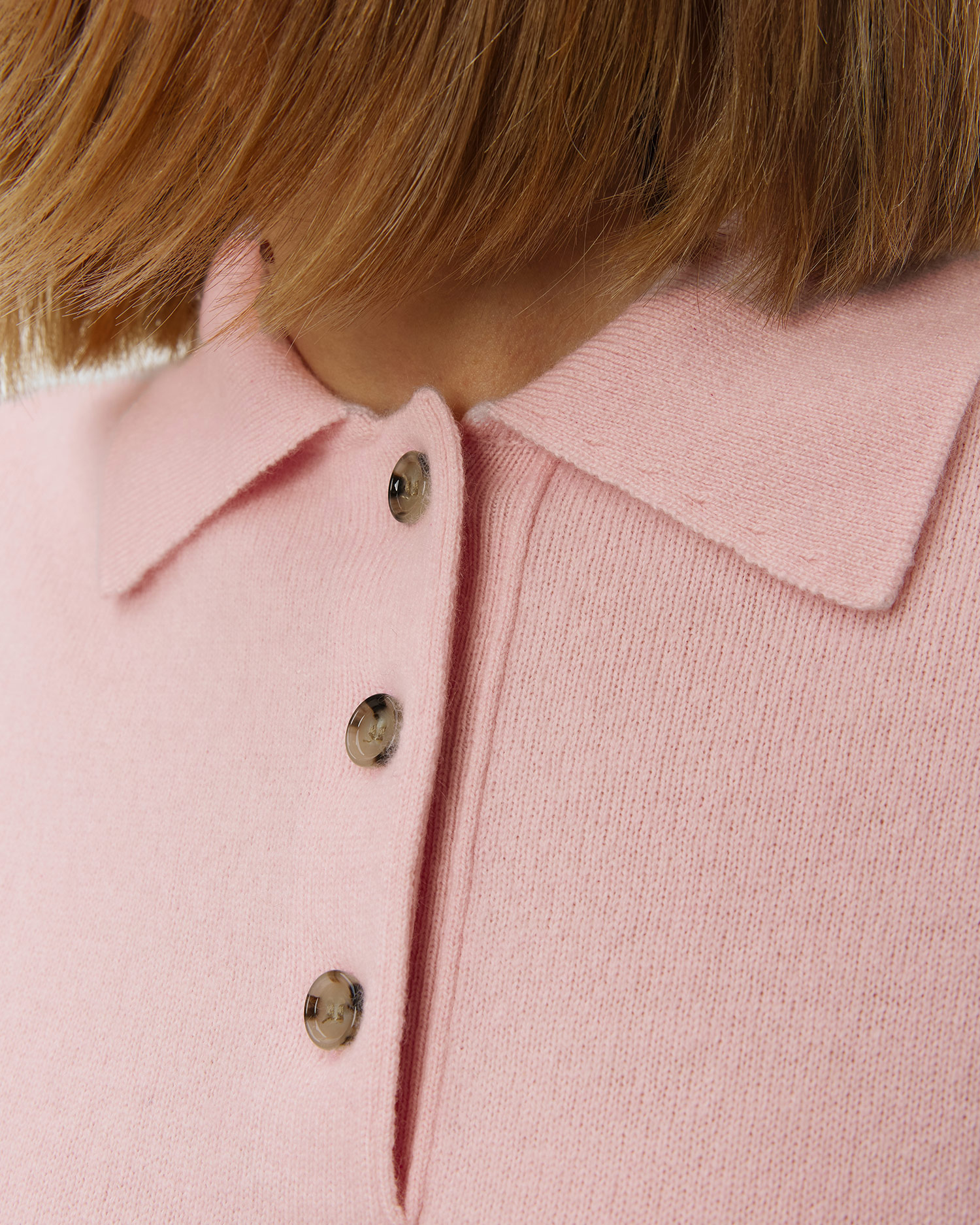 Różowy sweter kaszmirowy z krótkim rękawem damski Allude