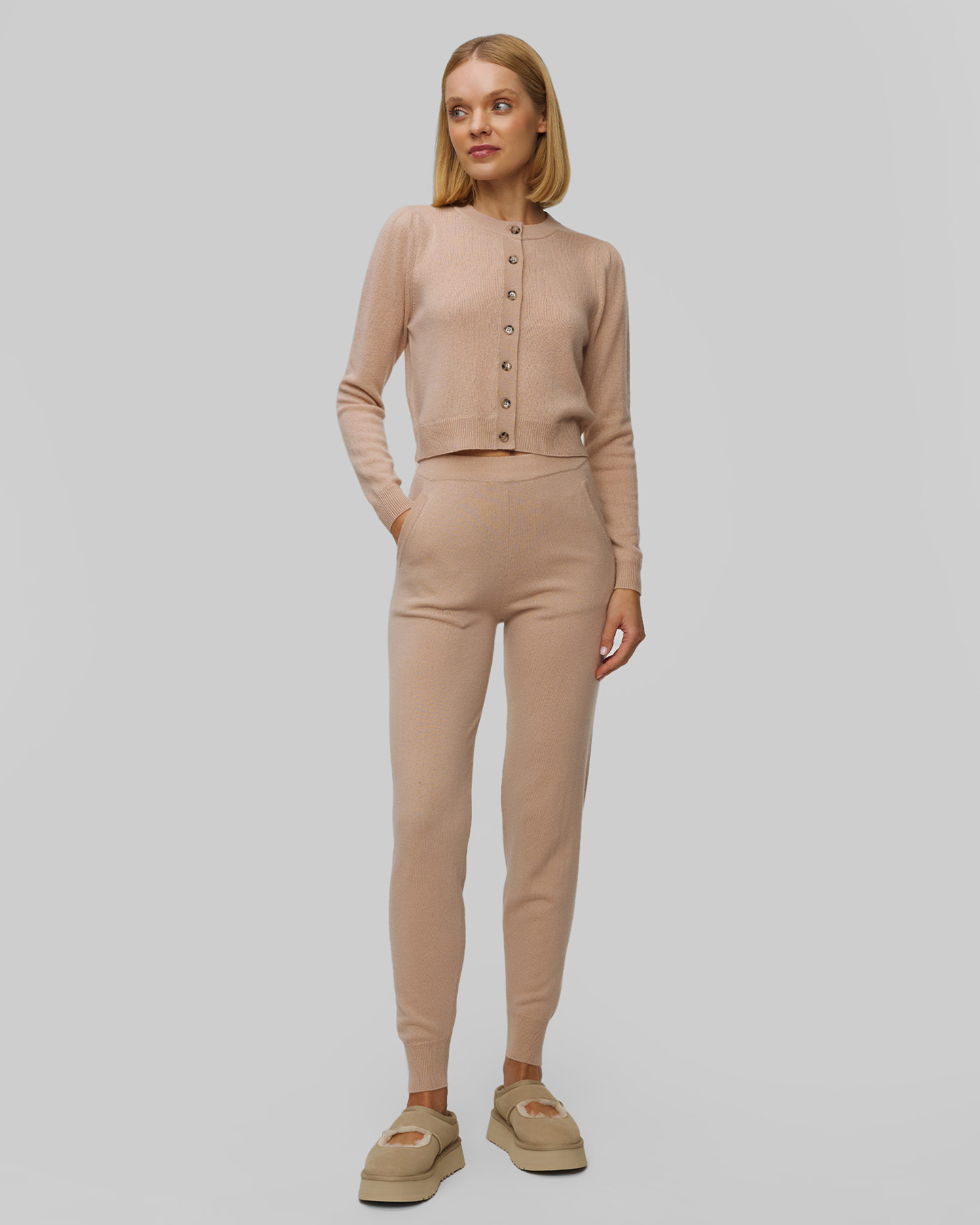 Women's beige cashmere sweater Allude