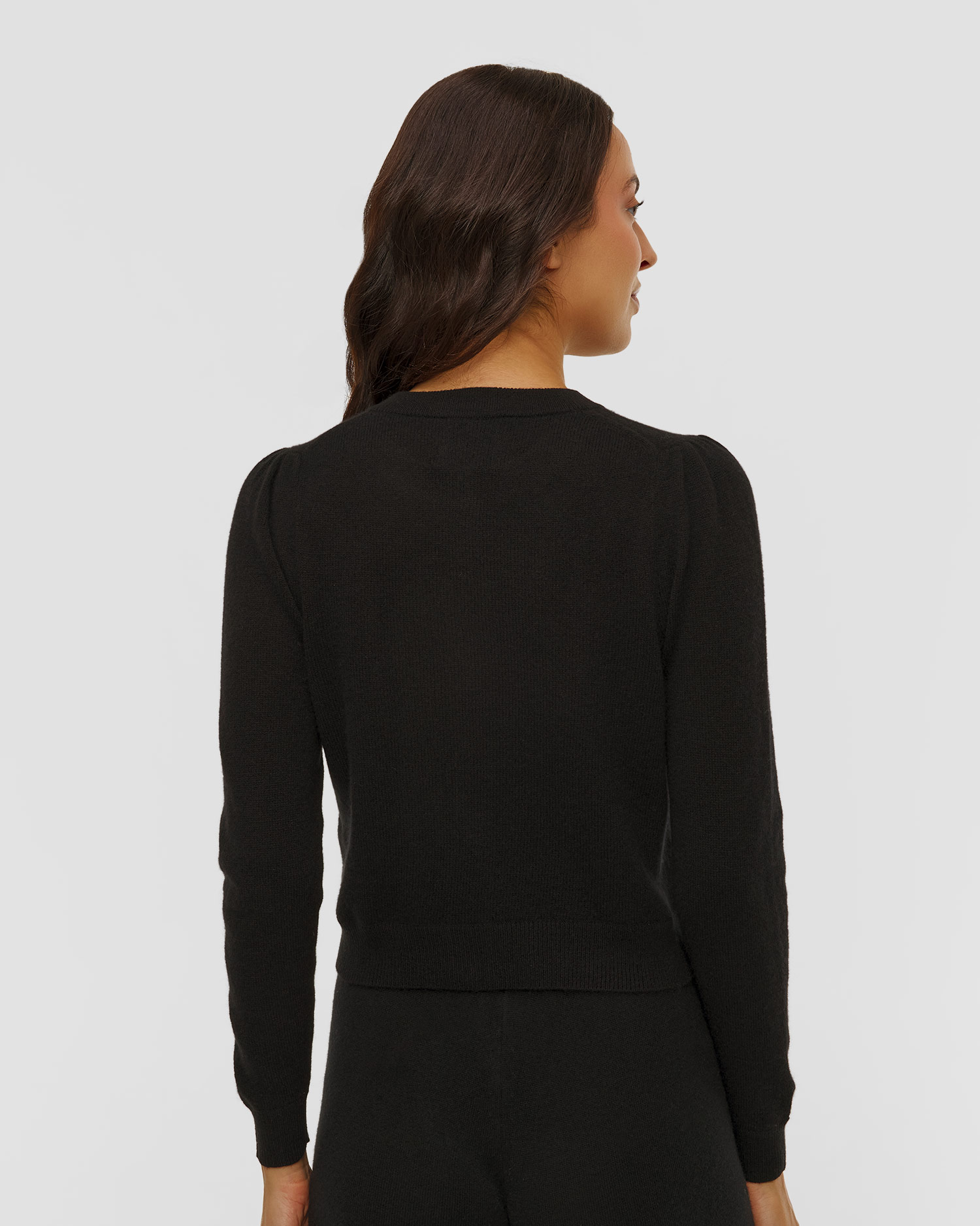 Pulover din cașmir negru pentru femei Allude