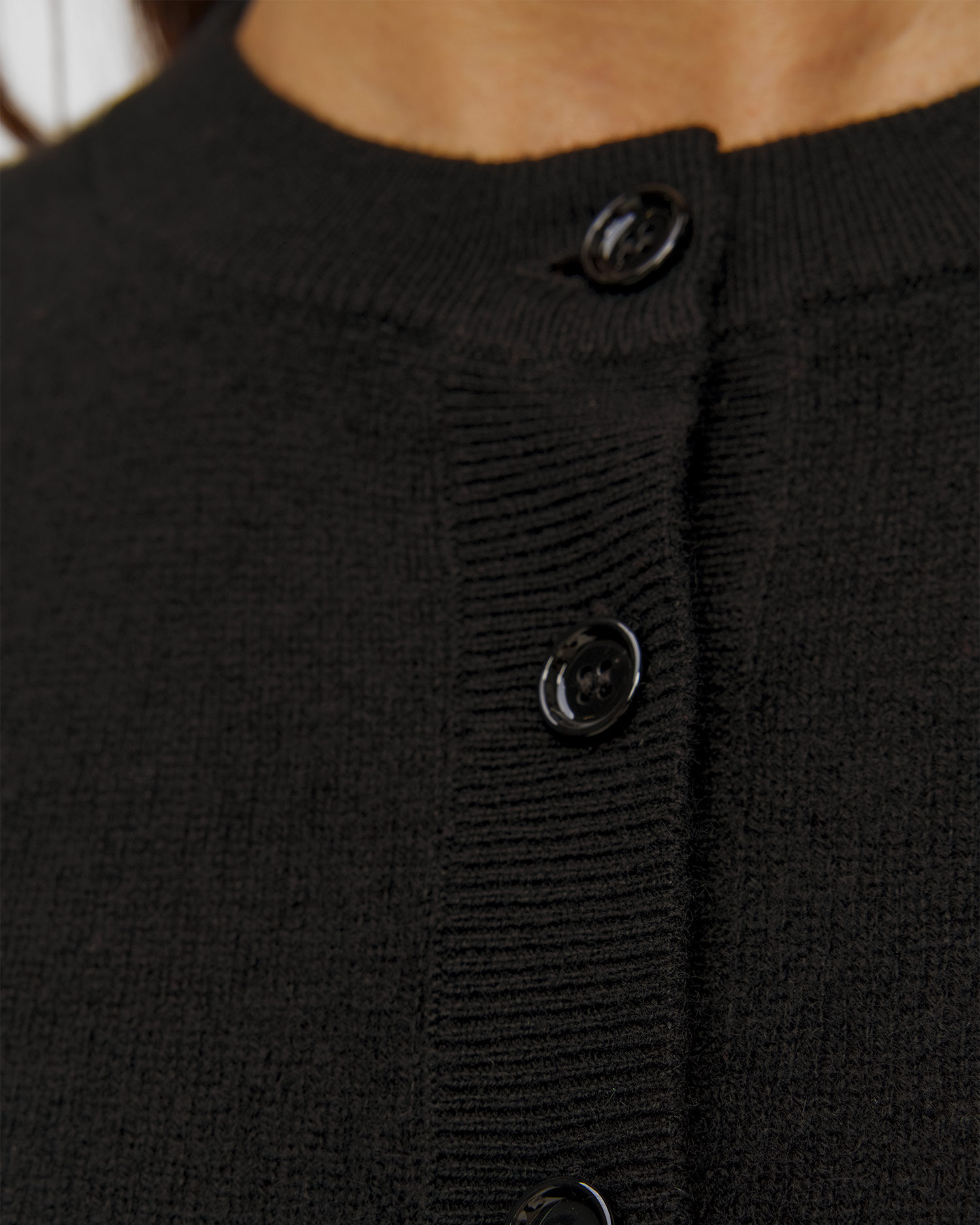 Pulover din cașmir negru pentru femei Allude