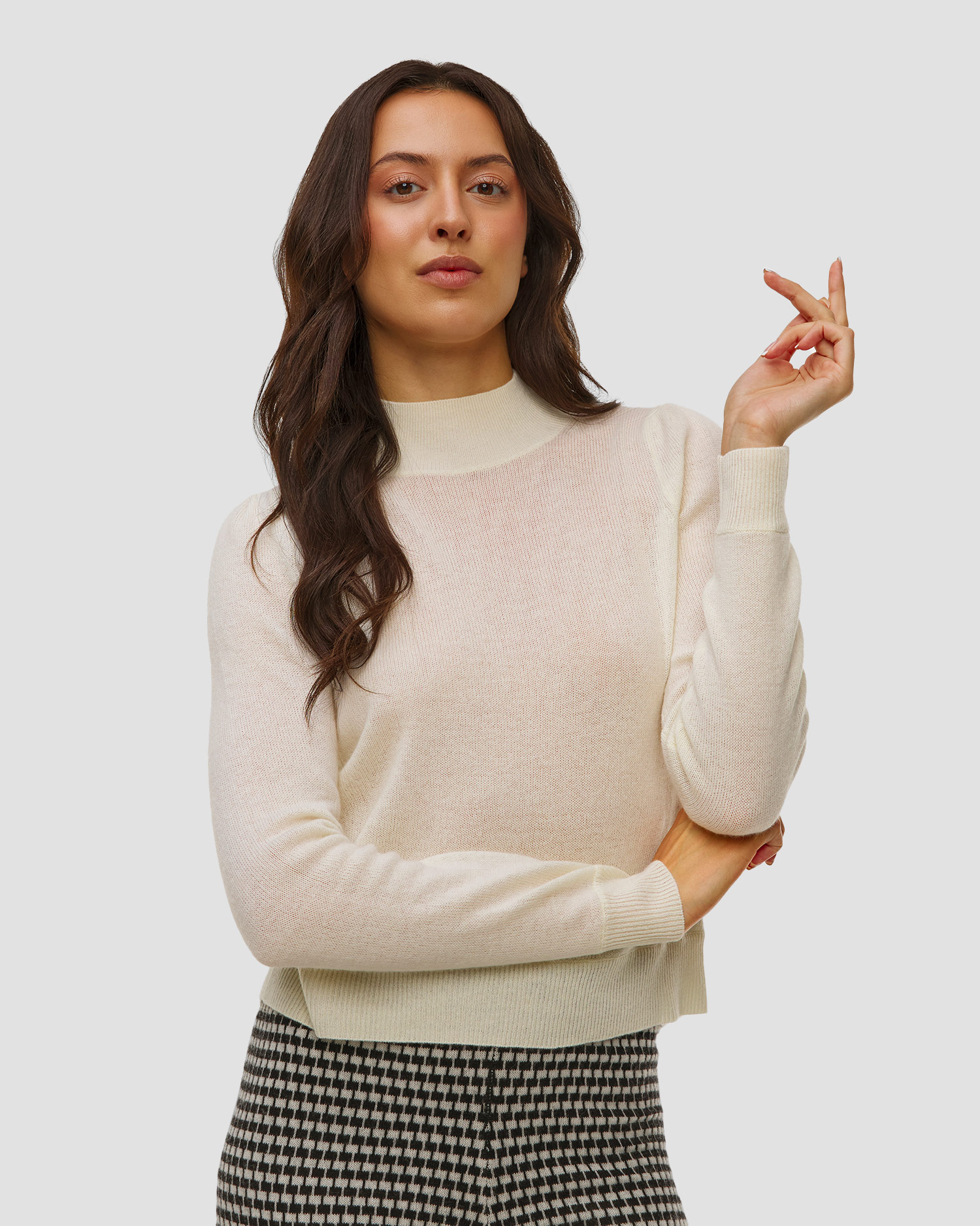 Allude Kaschmirpullover für Damen in Weiß