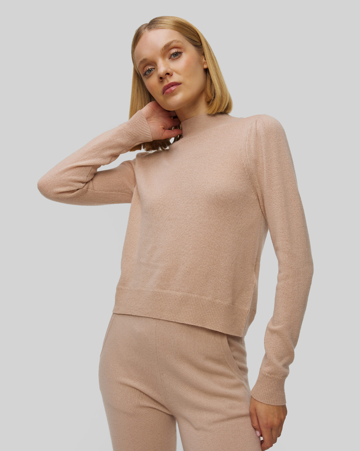 Women's beige cashmere sweater Allude