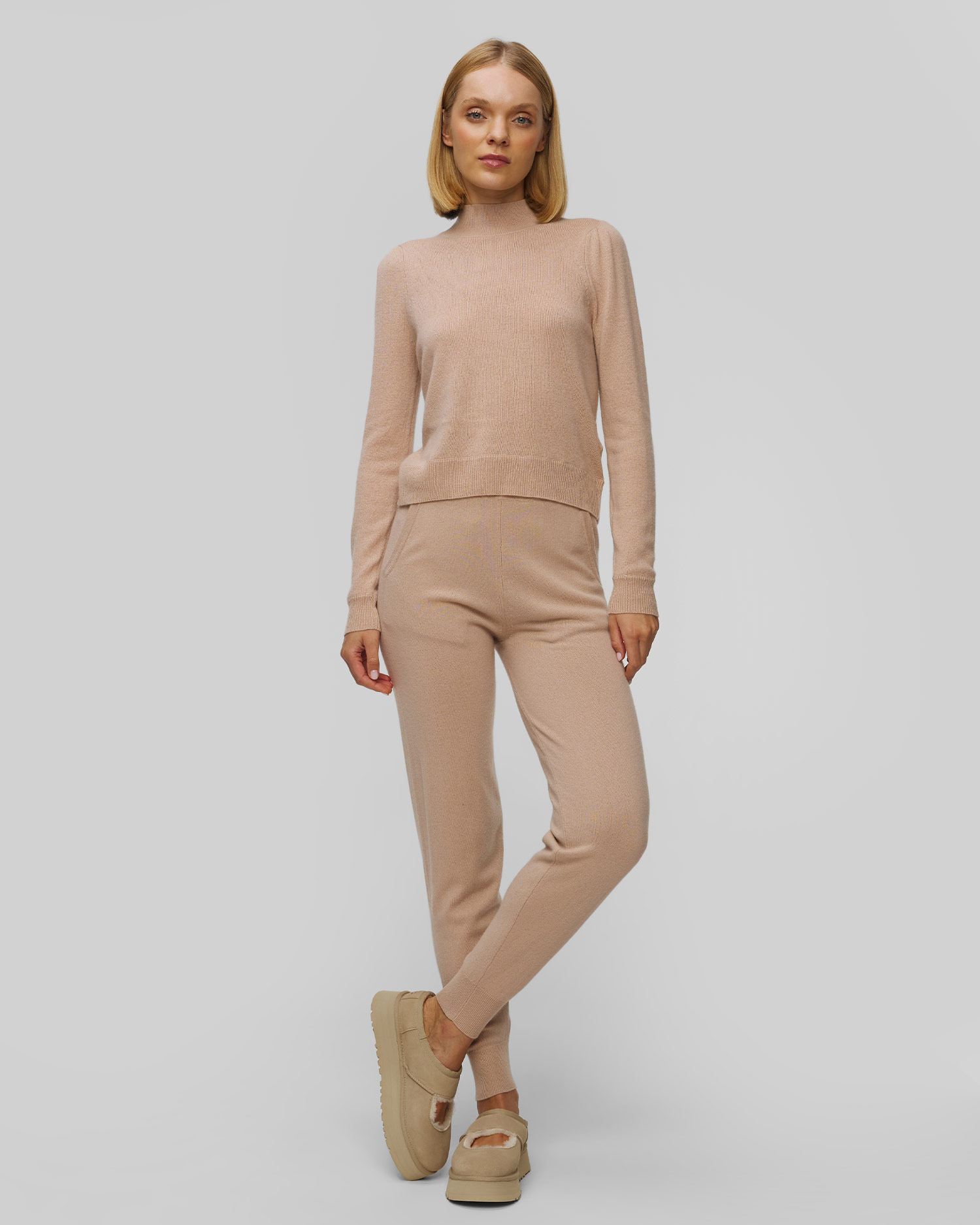 Women's beige cashmere sweater Allude