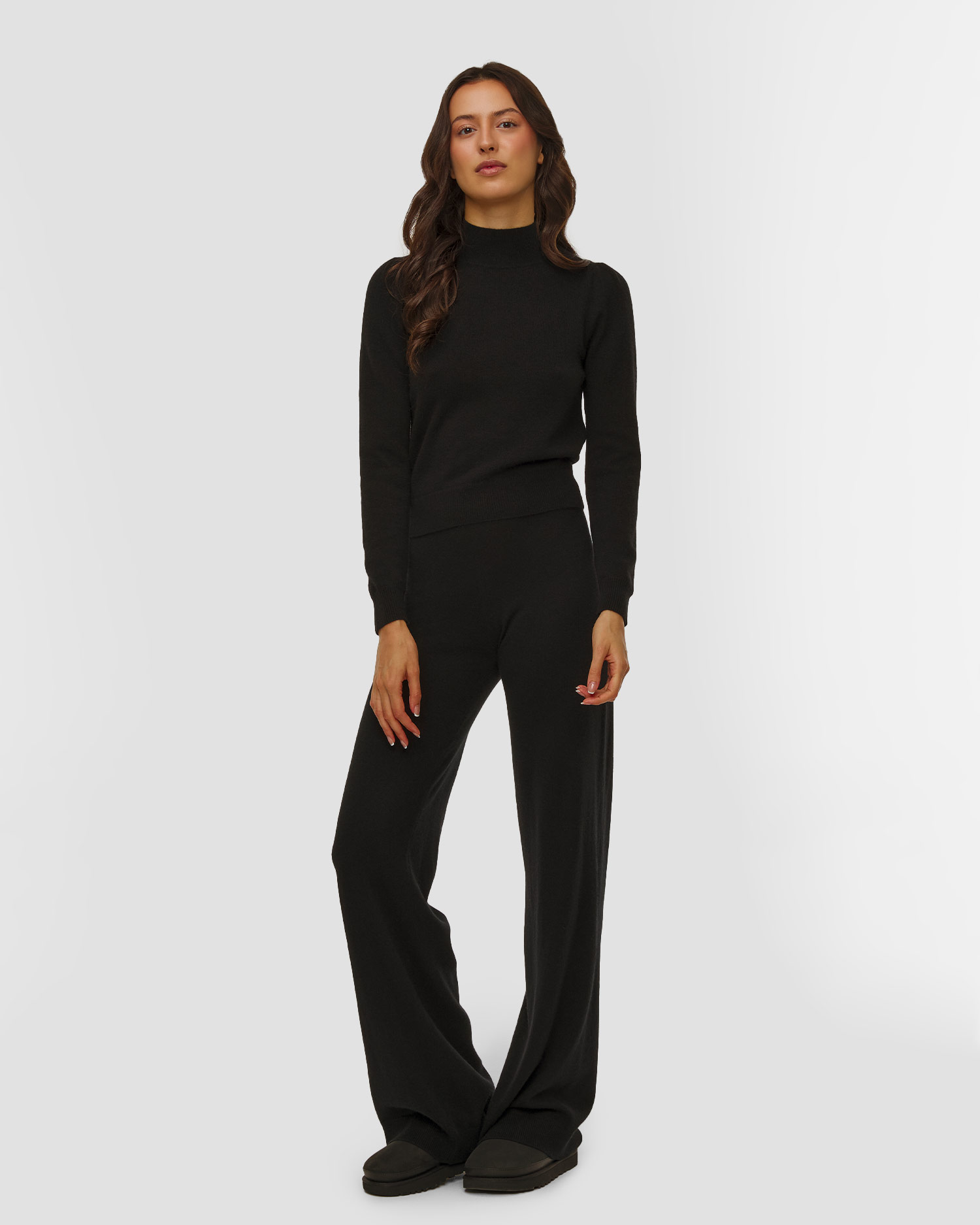 Pulover negru din cașmir pentru femei Allude