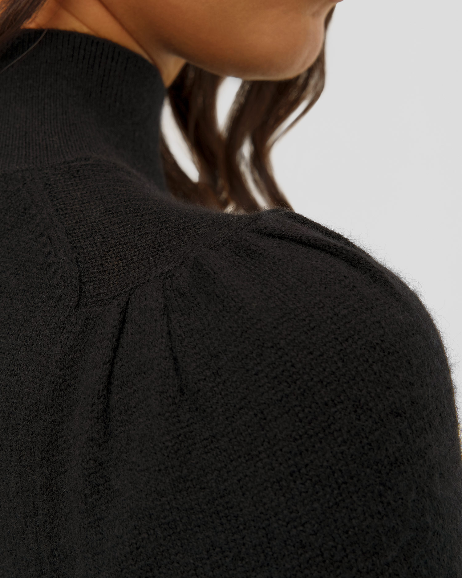 Pulover negru din cașmir pentru femei Allude