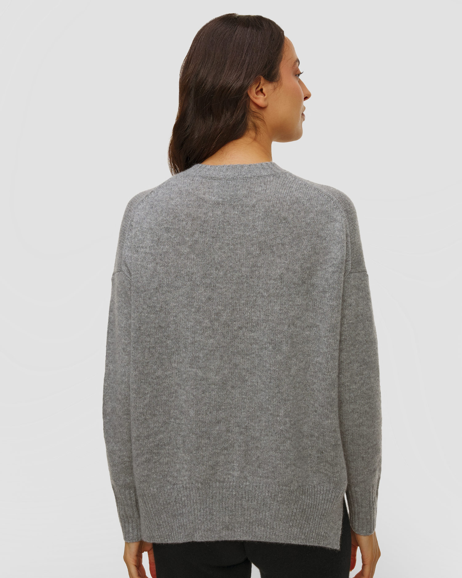 Pulover gri din cașmir pentru femei Allude