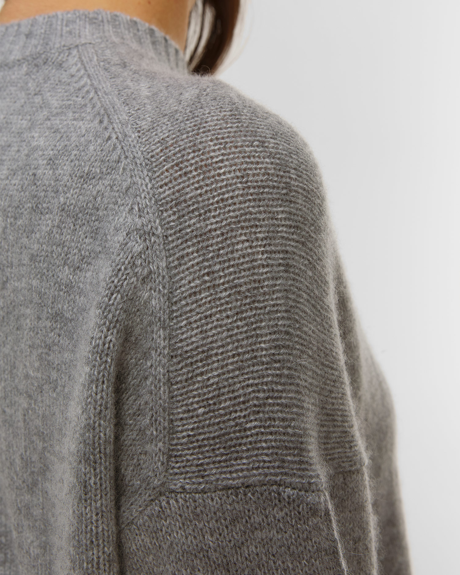 Pulover gri din cașmir pentru femei Allude