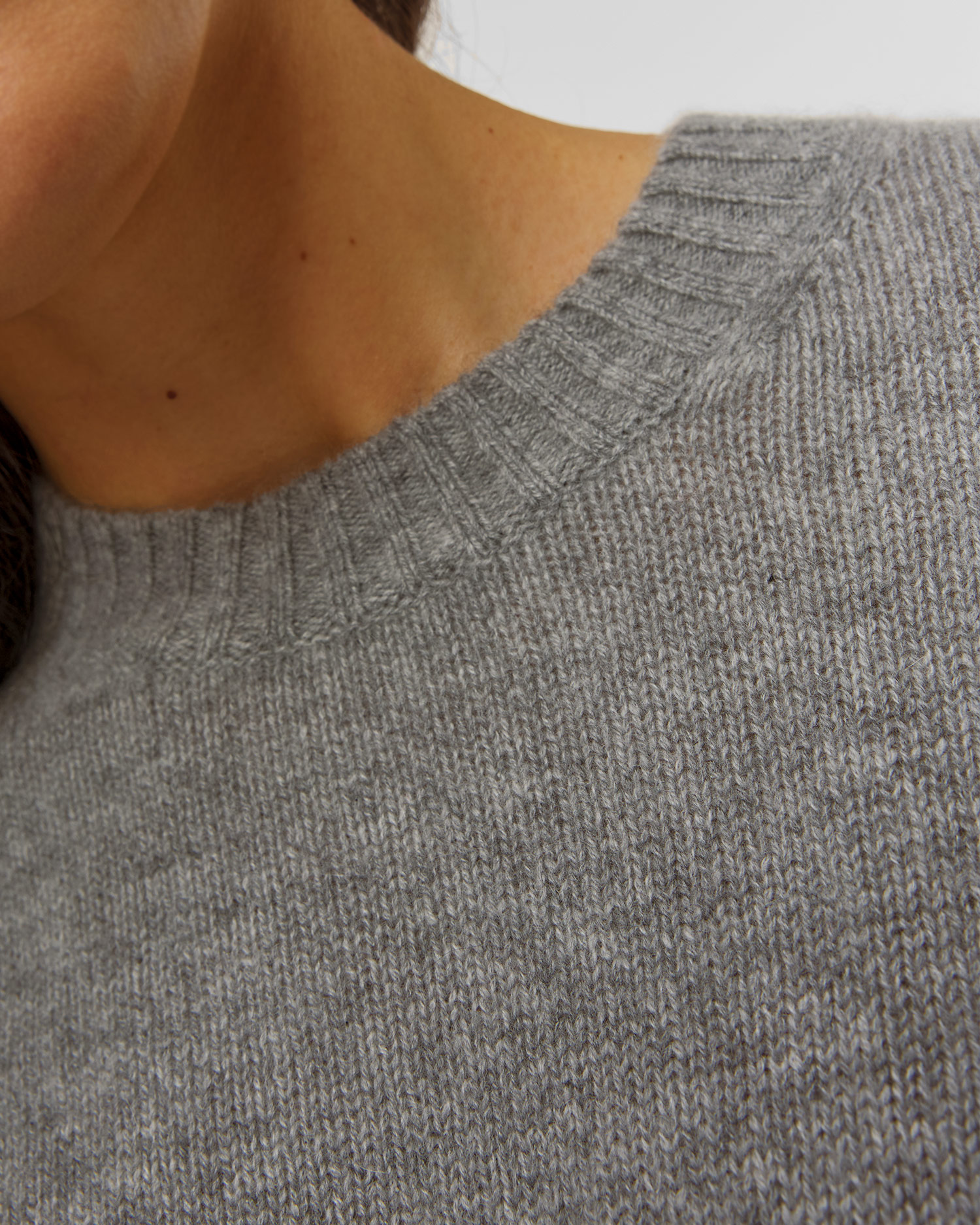 Pulover gri din cașmir pentru femei Allude