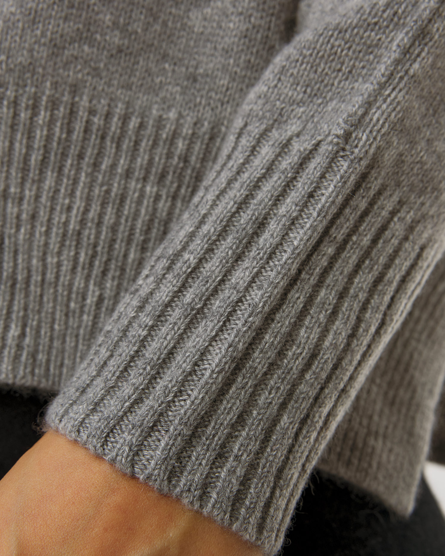 Pulover gri din cașmir pentru femei Allude