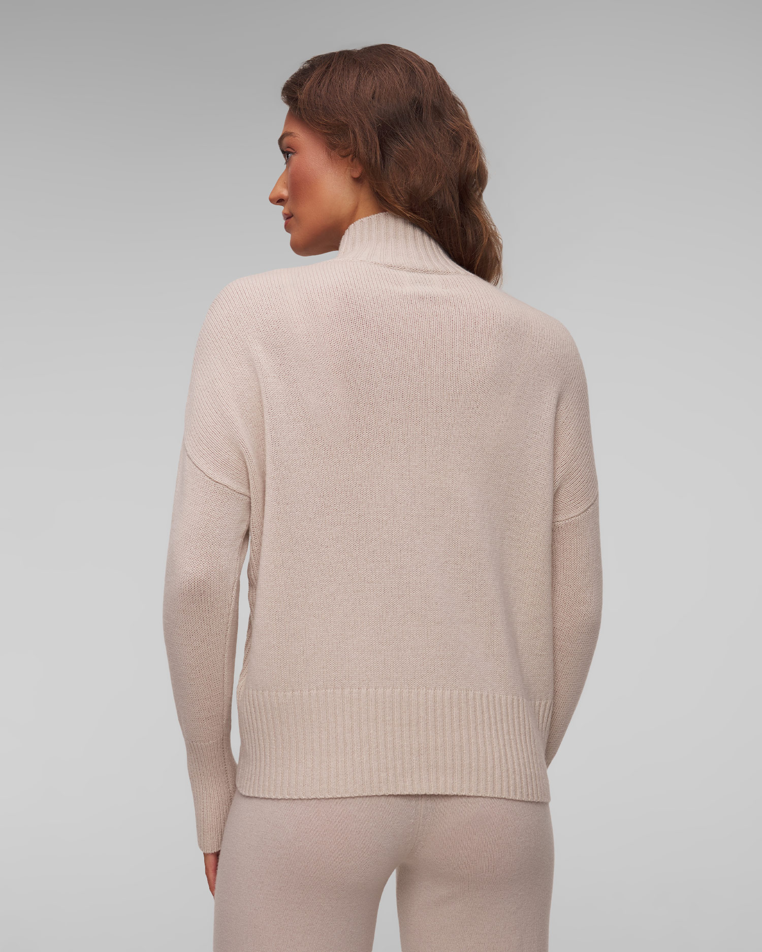 Maglione beige in cashmere da donna Allude