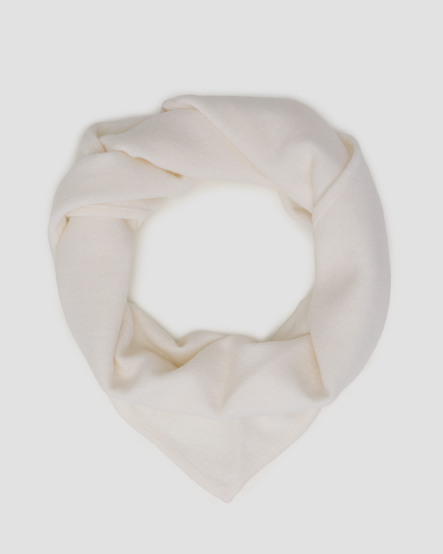 Dámsky biely kašmírový šál Allude Triangle Scarf, Farba-Vzor: Biały