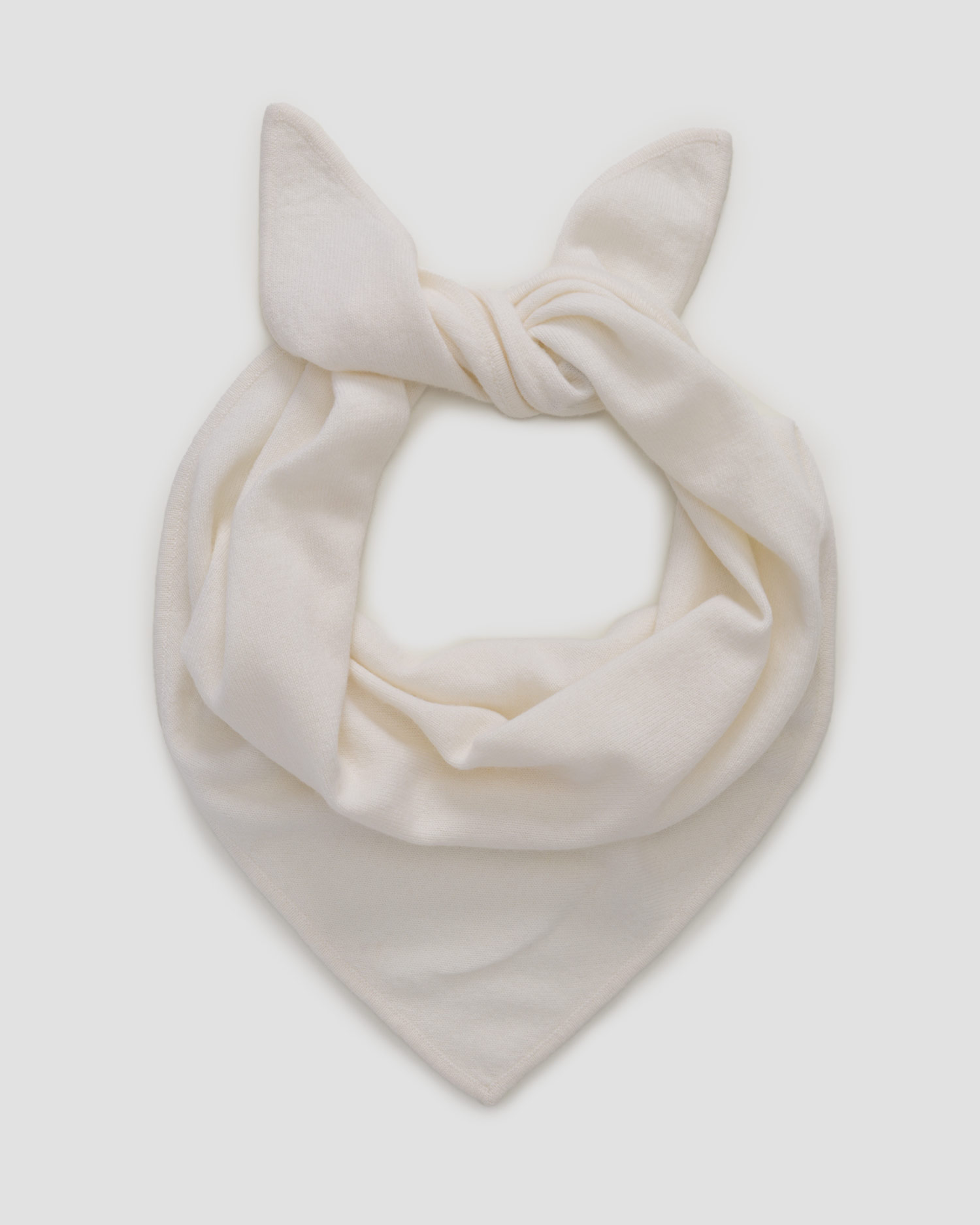 Dámsky biely kašmírový šál Allude Triangle Scarf