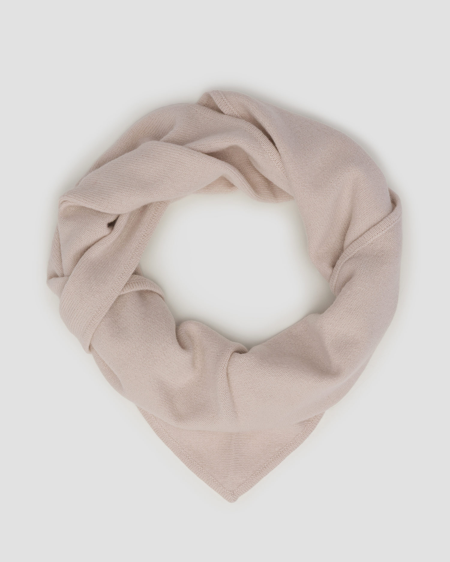 Dámsky béžový kašmírový šál Allude Triangle Scarf, Farba-Vzor: Beżowy