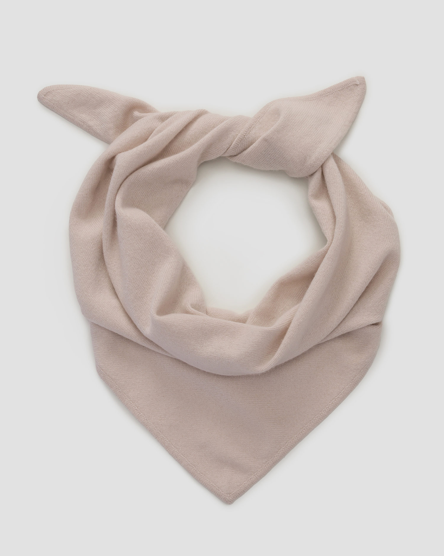 Dámsky béžový kašmírový šál Allude Triangle Scarf
