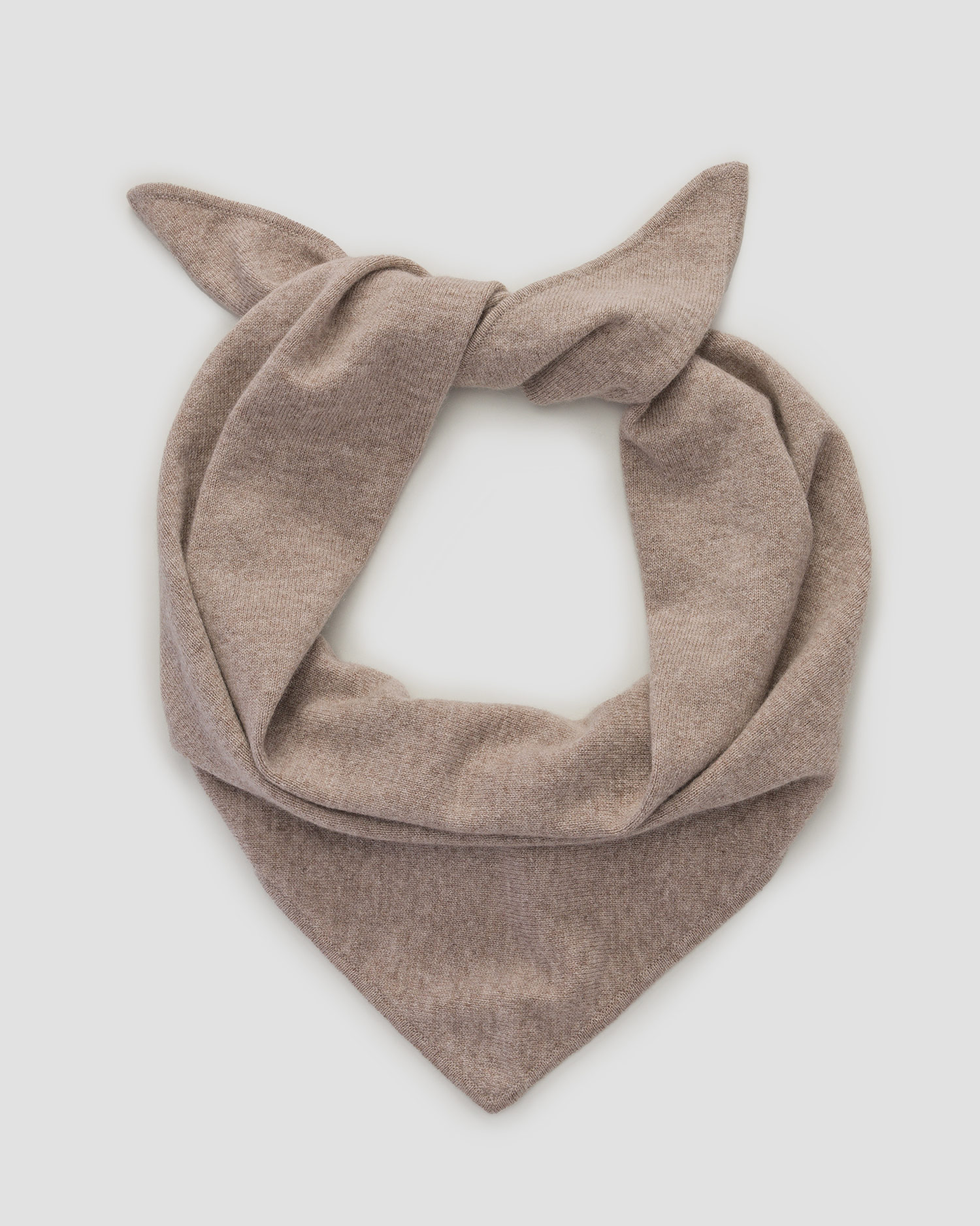 Dámsky béžový kašmírový šál Allude Triangle Scarf