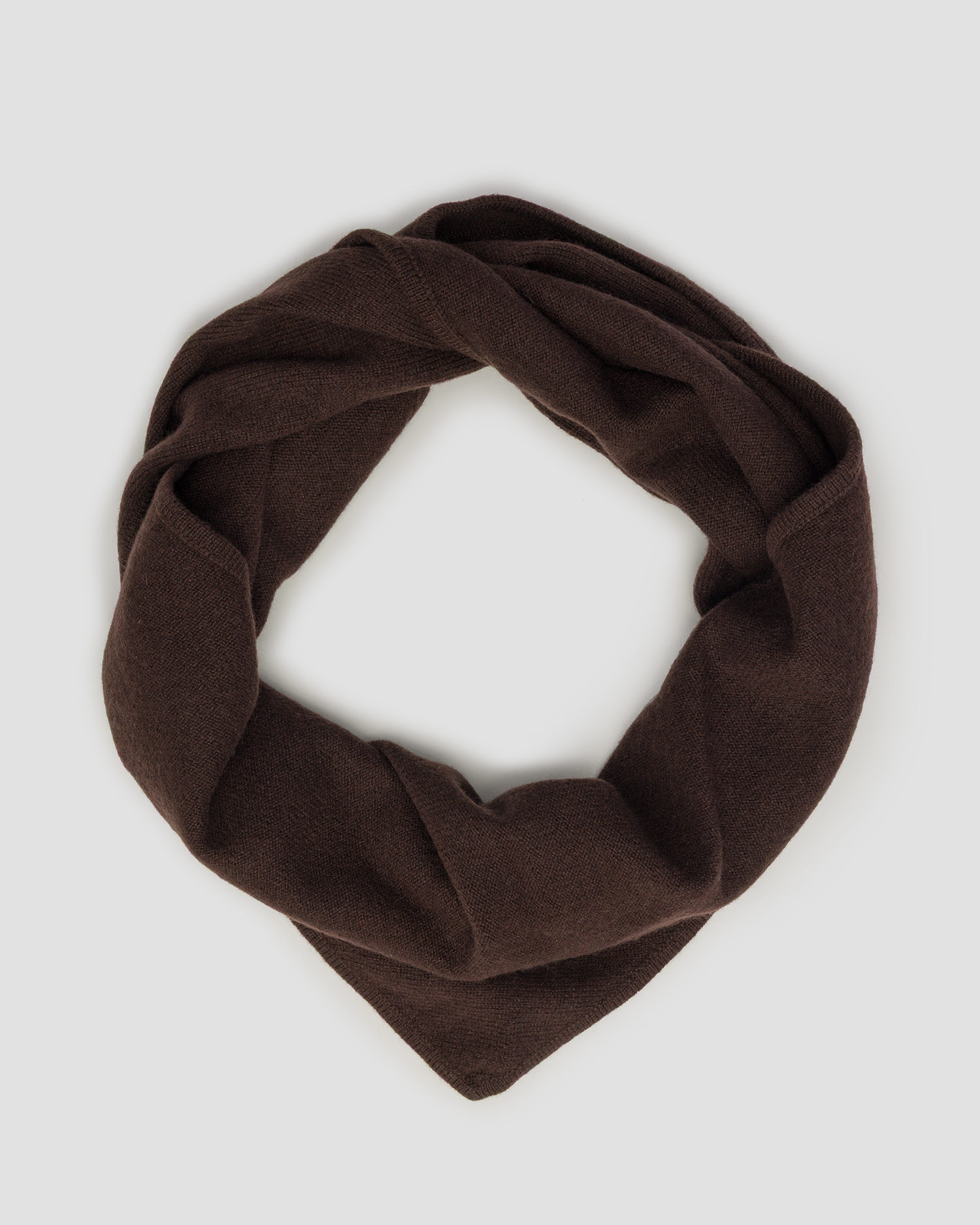 Dámsky hnedý kašmírový šál Allude Triangle Scarf, Farba-Vzor: Brązowy