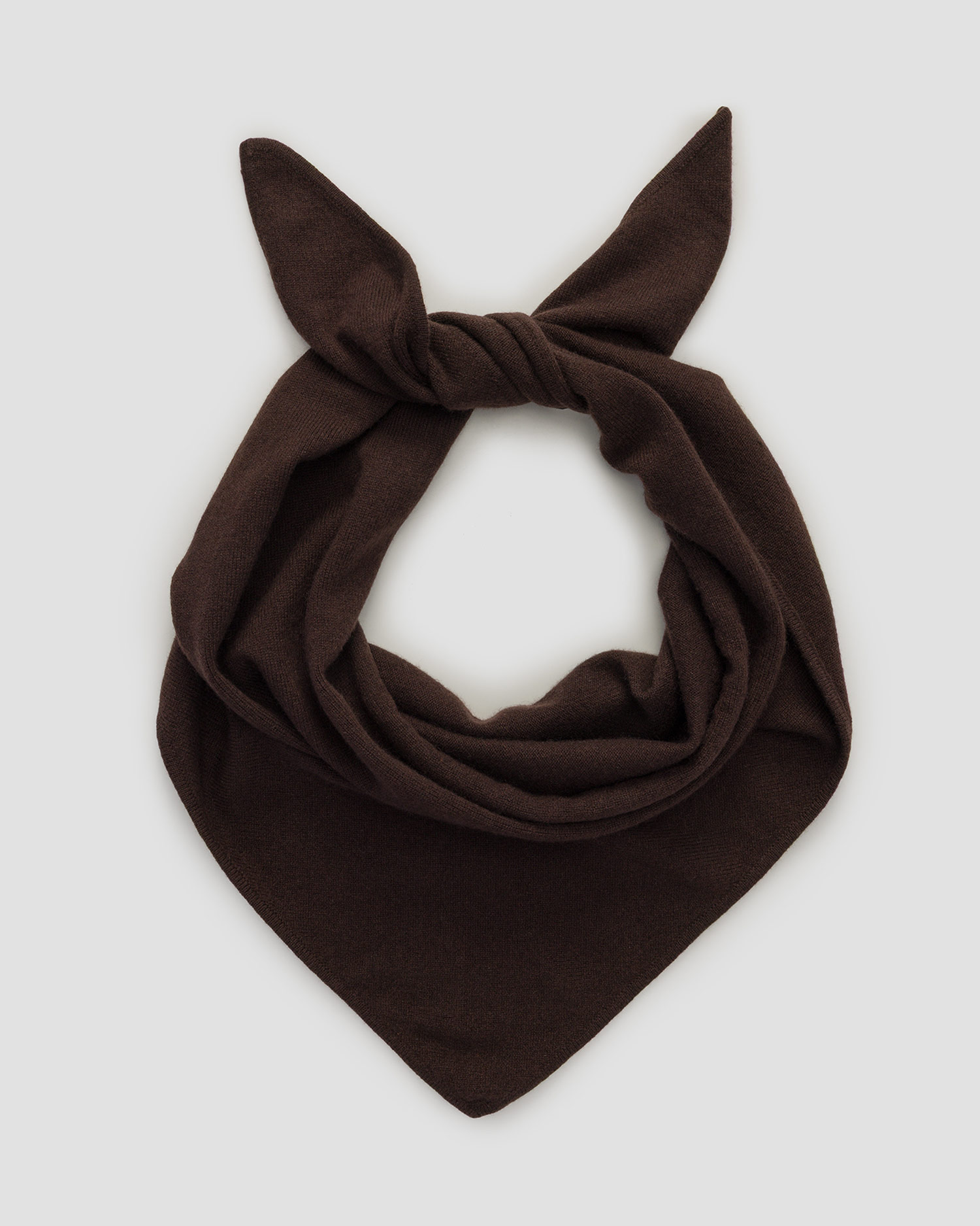Dámsky hnedý kašmírový šál Allude Triangle Scarf