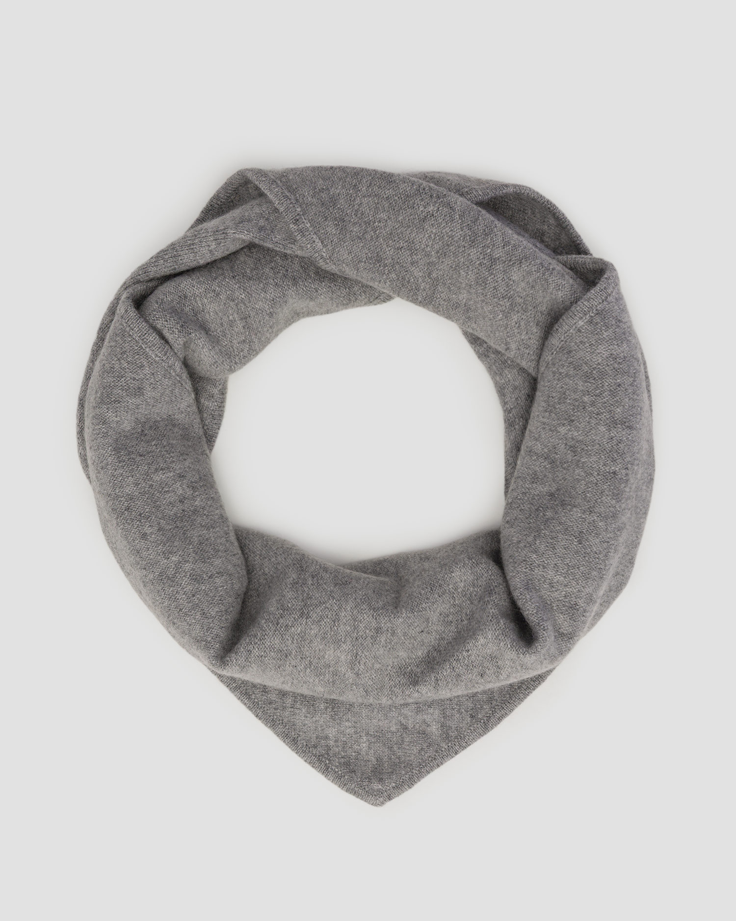 Dámsky šedý kašmírový šál Allude Triangle Scarf