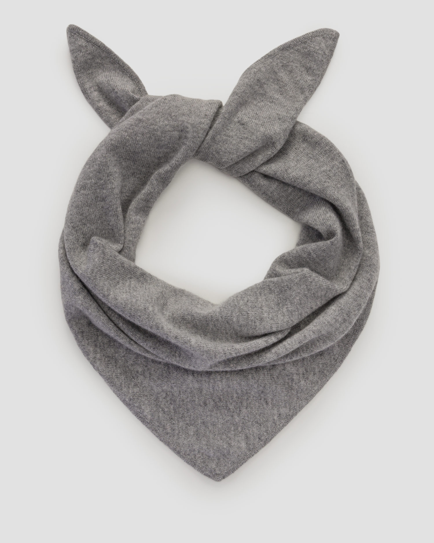 Dámsky šedý kašmírový šál Allude Triangle Scarf