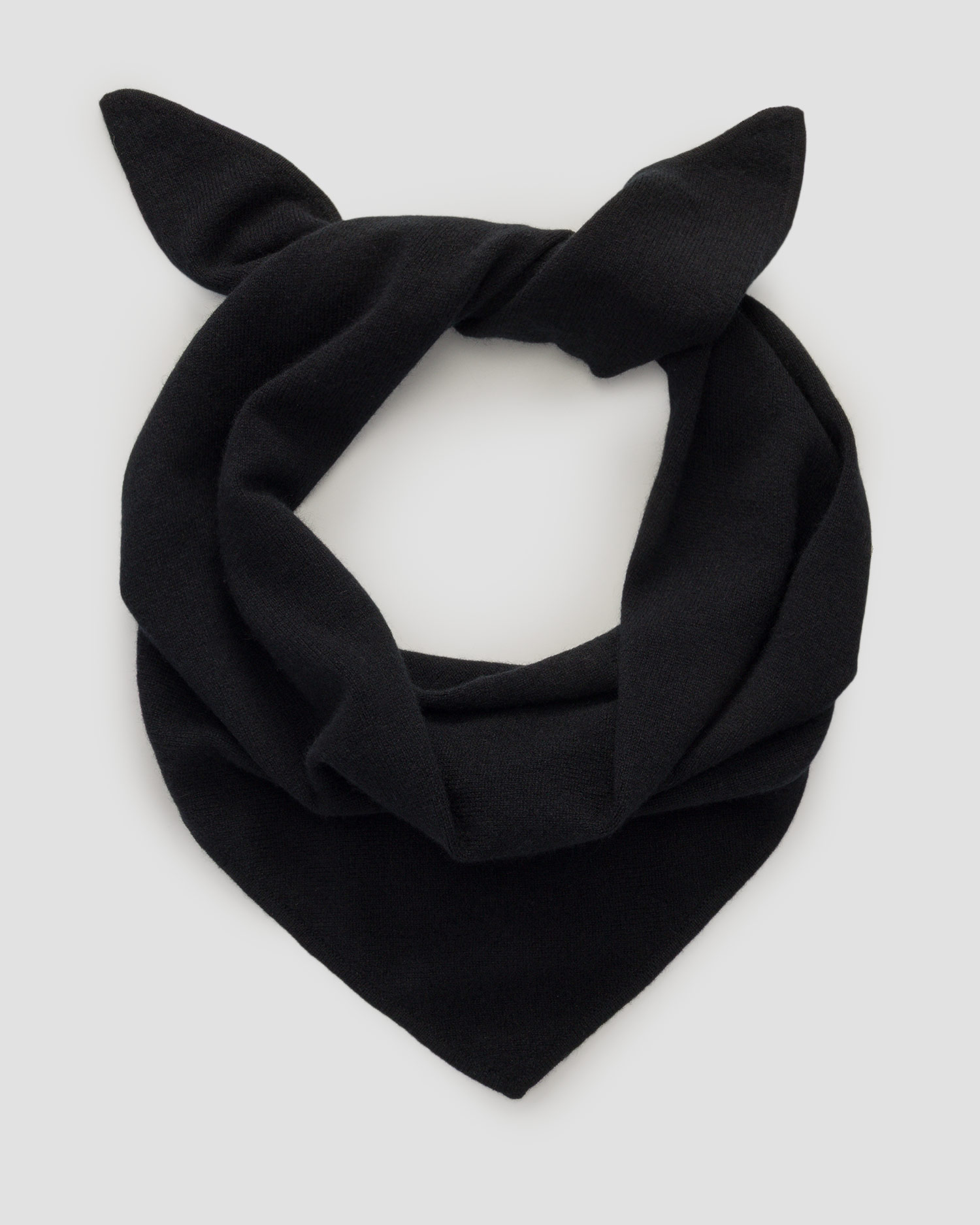 Dámsky čierny kašmírový šál Allude Triangle Scarf