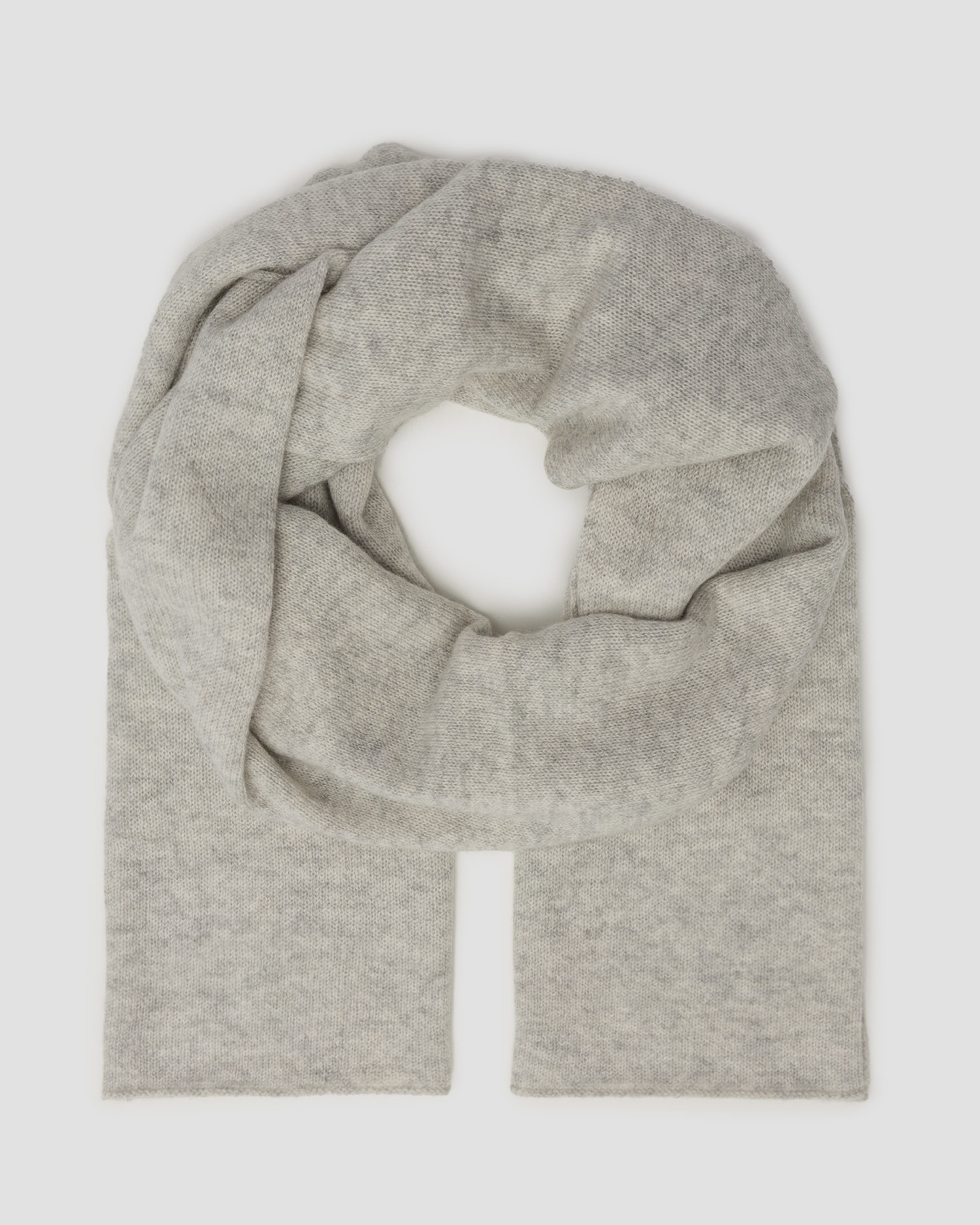 Women's light grey cashmere scarf Allude