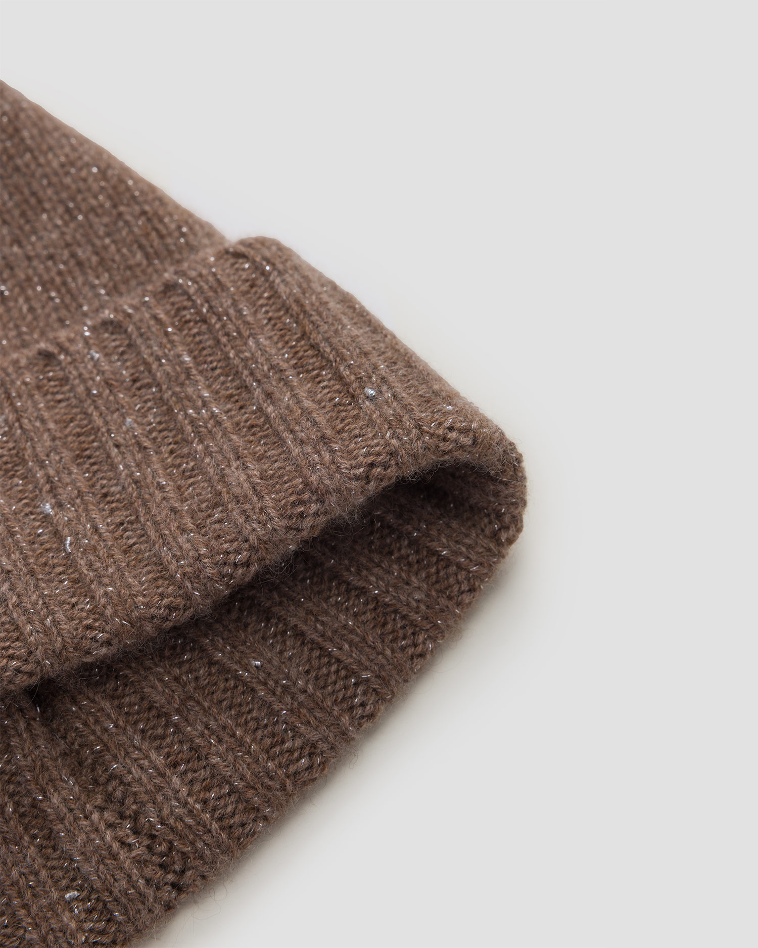 Berretto marrone in cashmere da donna Allude Hat
