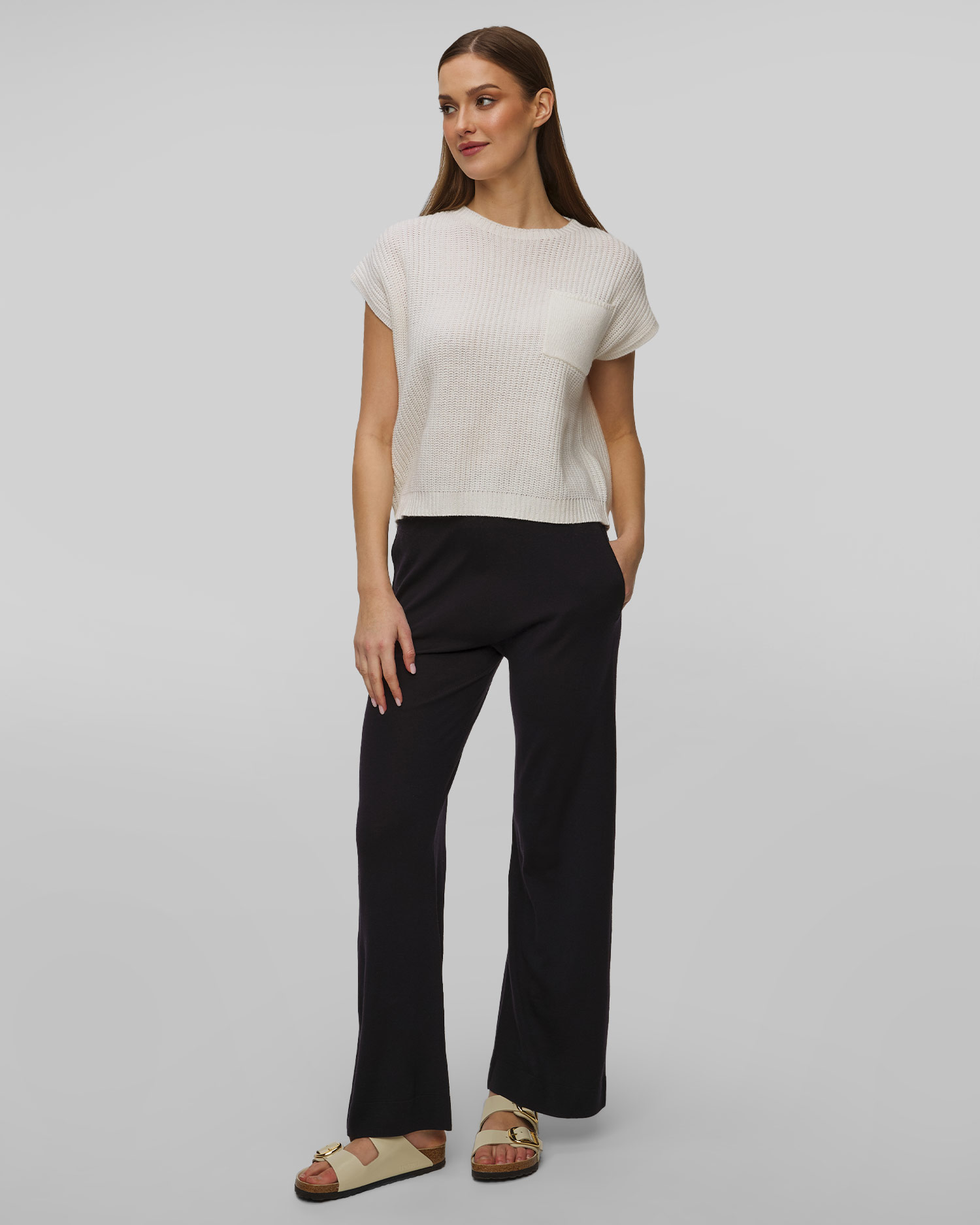 Pull avec cachemire blanc pour femmes Allude