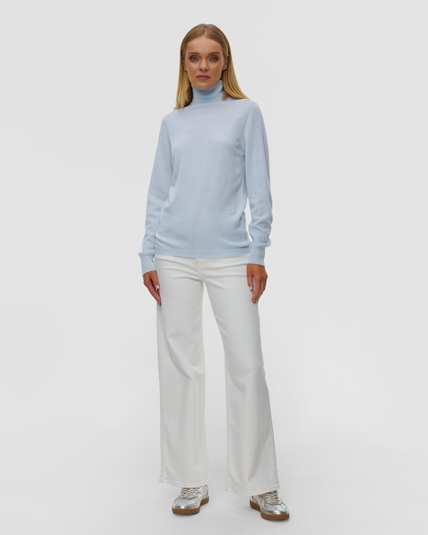 Maglione a collo alto in lana e cashmere da donna Allude