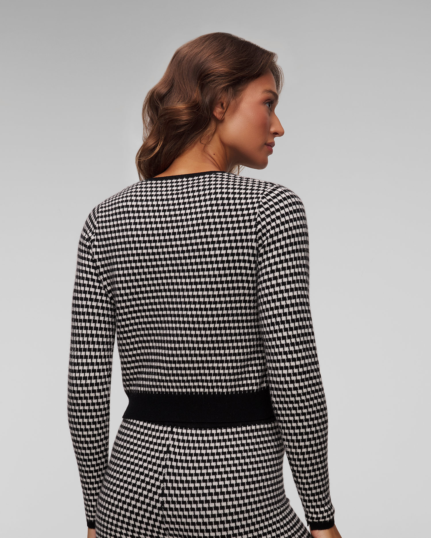 Women's wool houndstooth jumper Allude