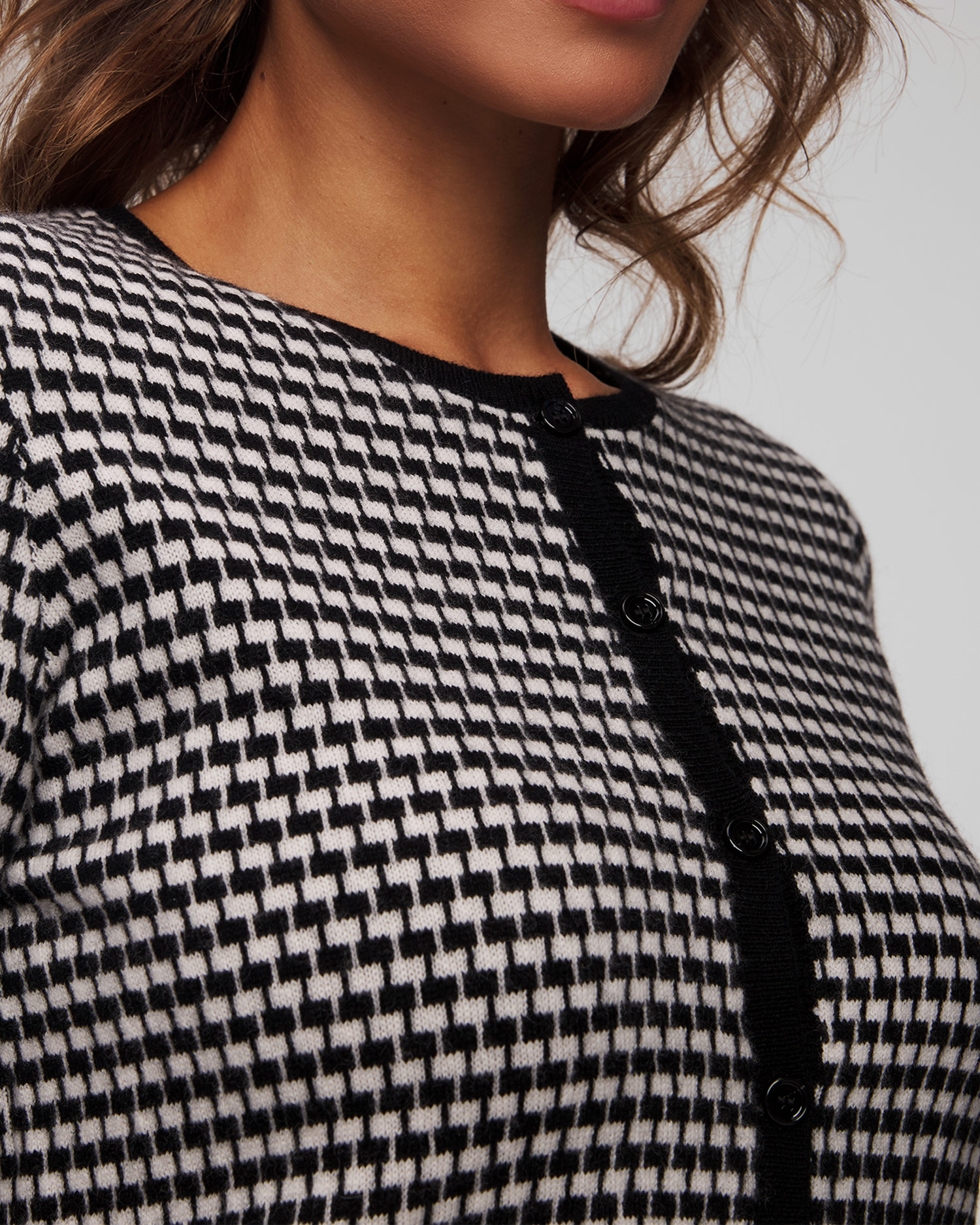 Women's wool houndstooth jumper Allude