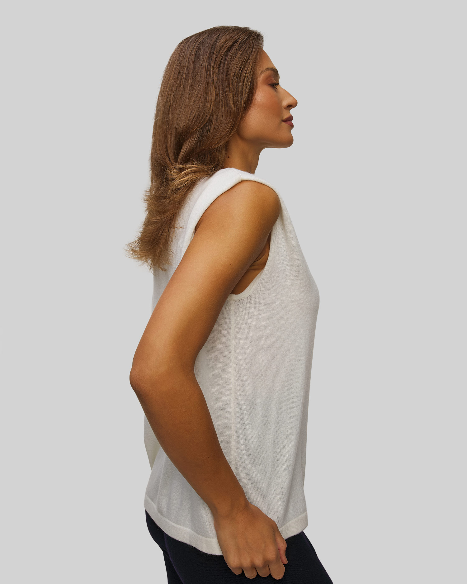 Women's white wool jumper Allude