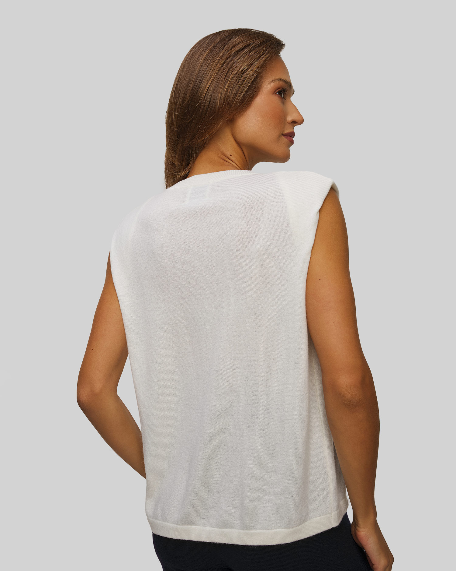Women's white wool jumper Allude