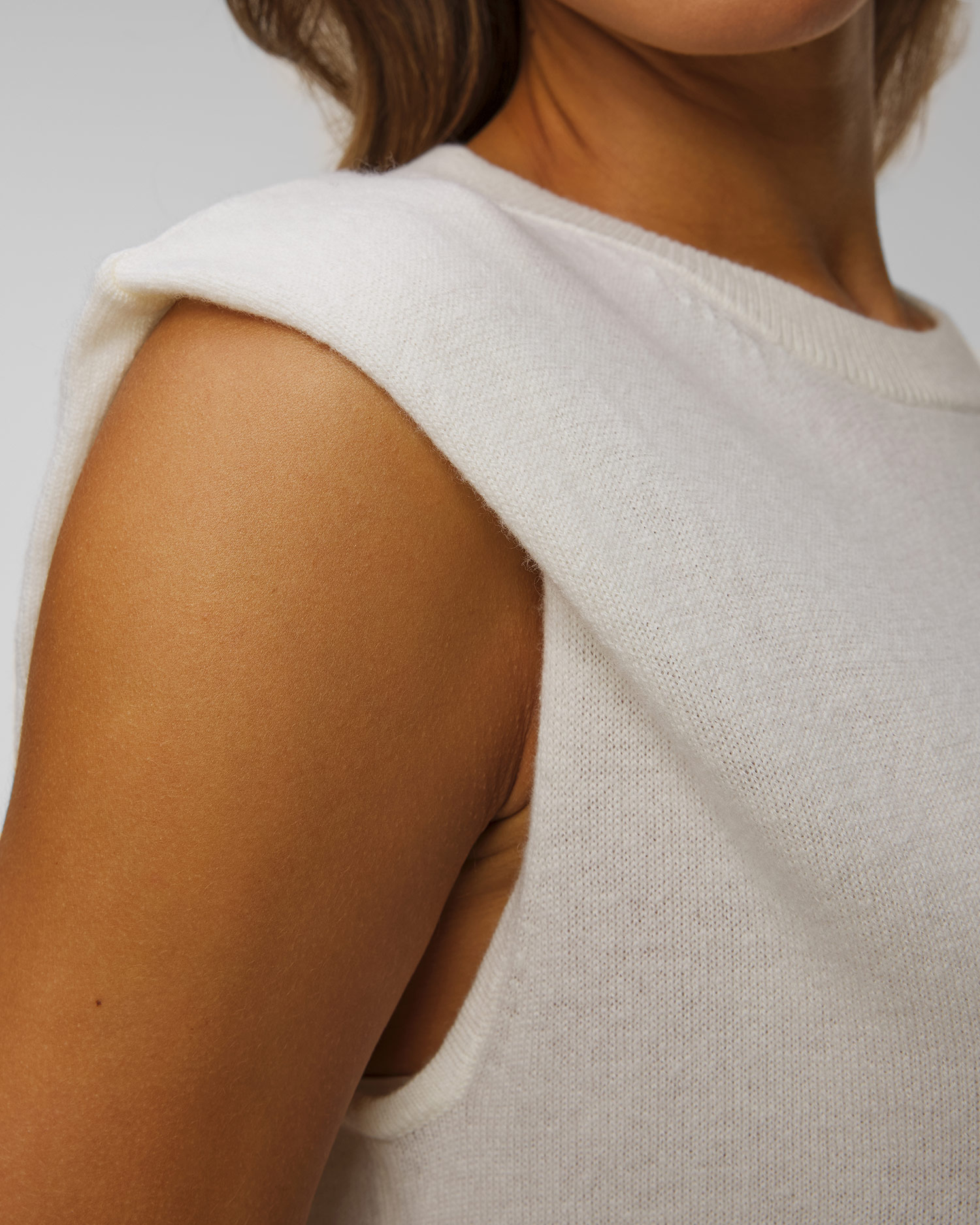 Women's white wool jumper Allude