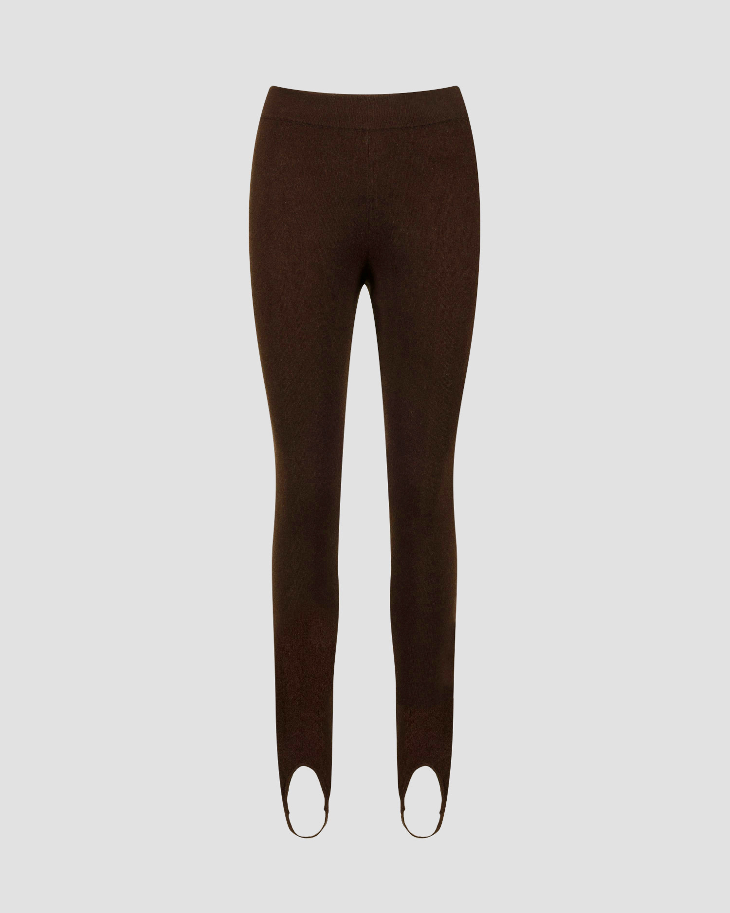 Allude Damen-Leggings aus Wolle und Kaschmir in Braun