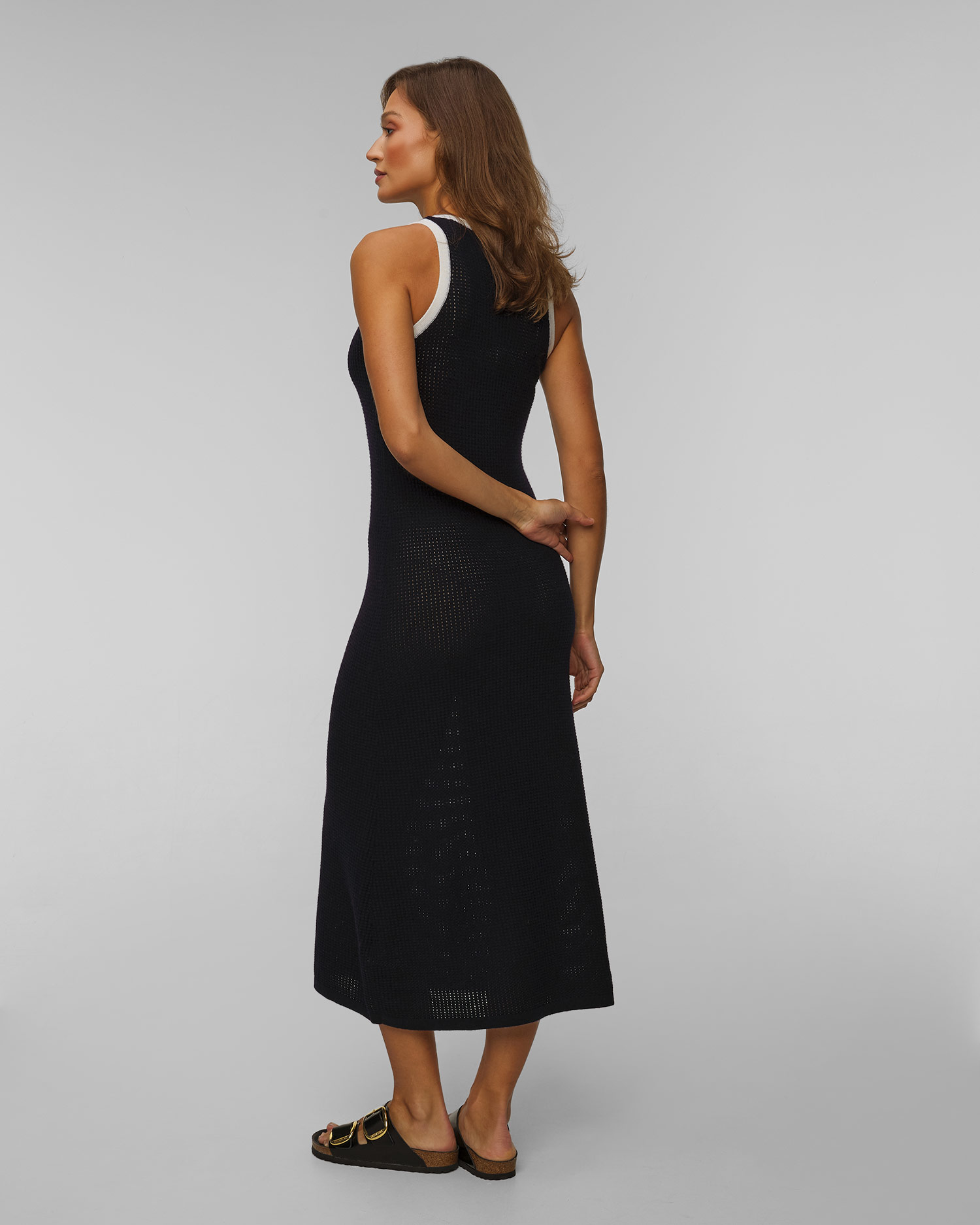 Allude Wollkleid für Damen in Marineblau