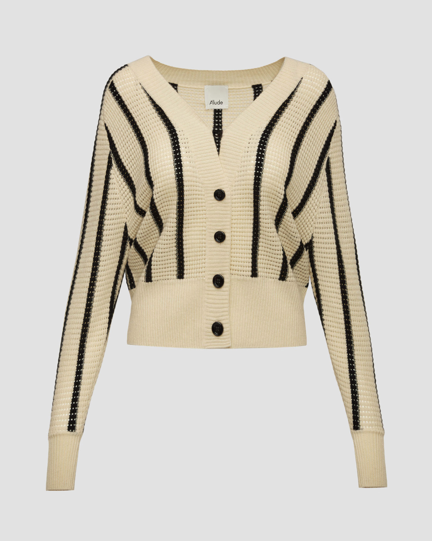 Cardigan en laine et cachemire beige pour femmes Allude