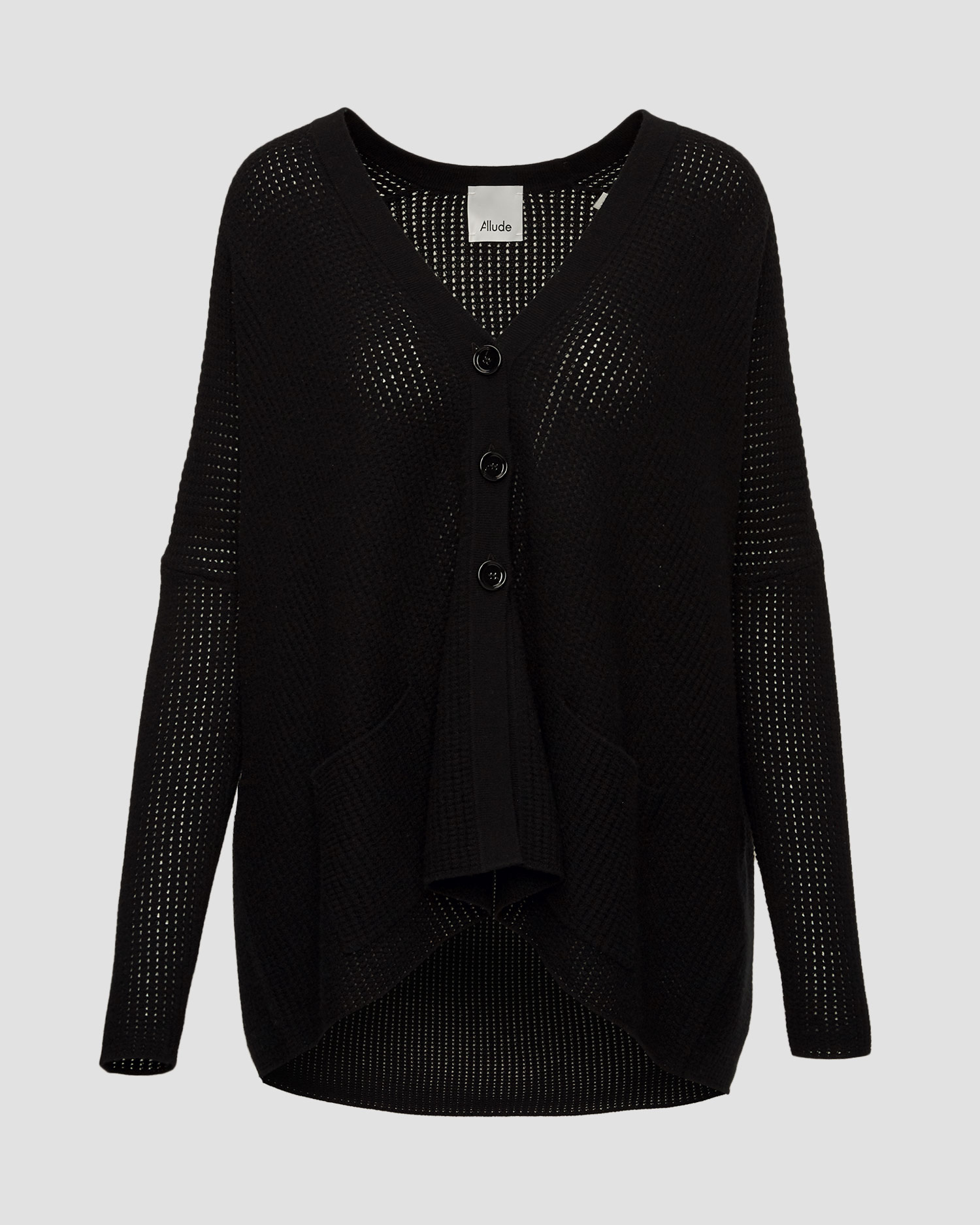 Cardigan en laine noir pour femmes Allude