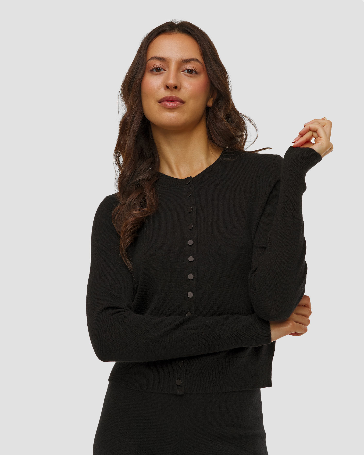 Dámský kardigan s obsahem přírodní vlny a kašmíru Allude