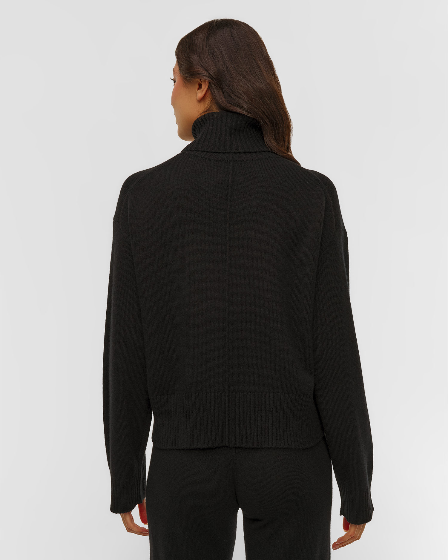 Sweter wełniano-kaszmirowy z golfem damski Allude