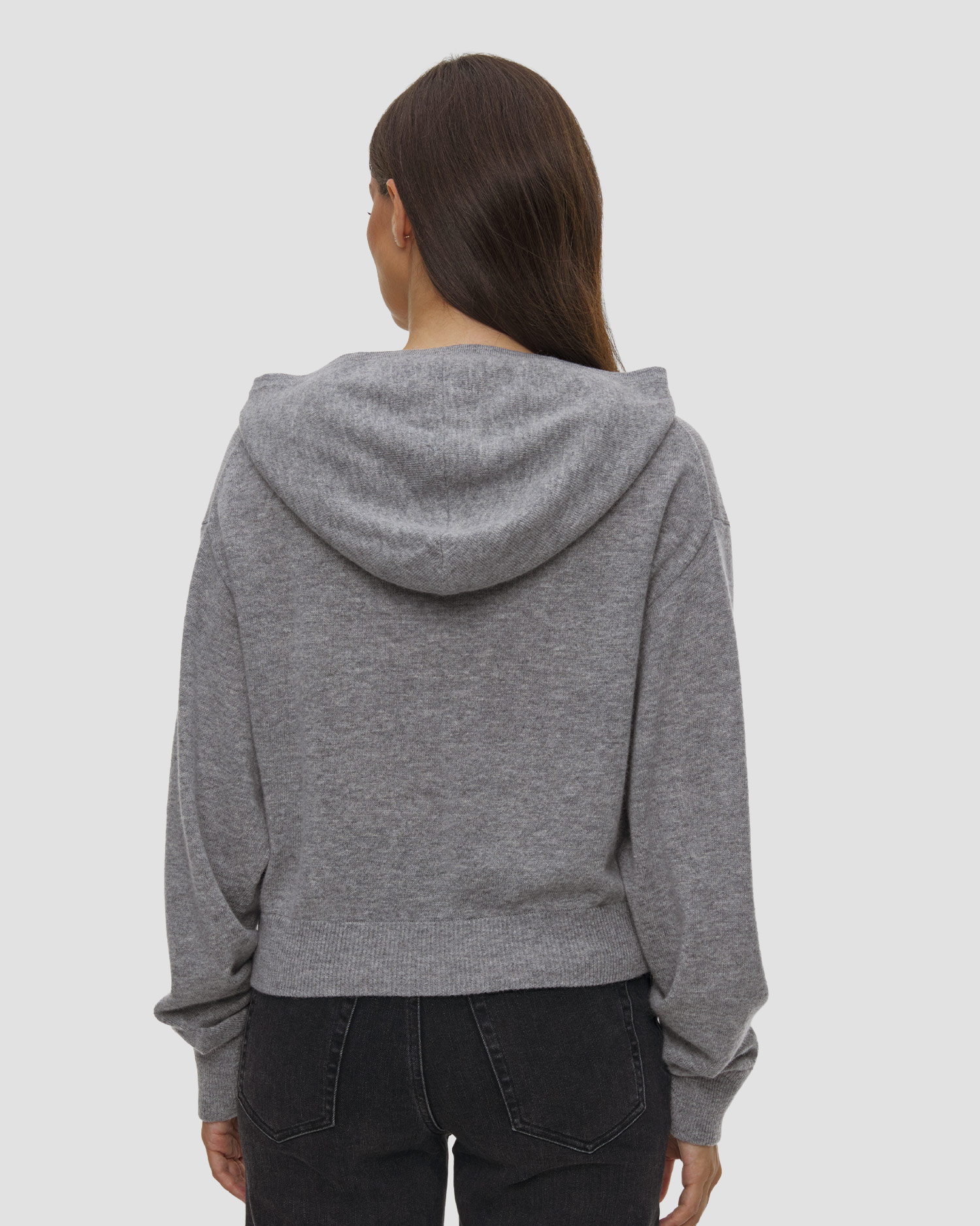 Cardigan pour femmes à capuche Allude en laine et cachemire