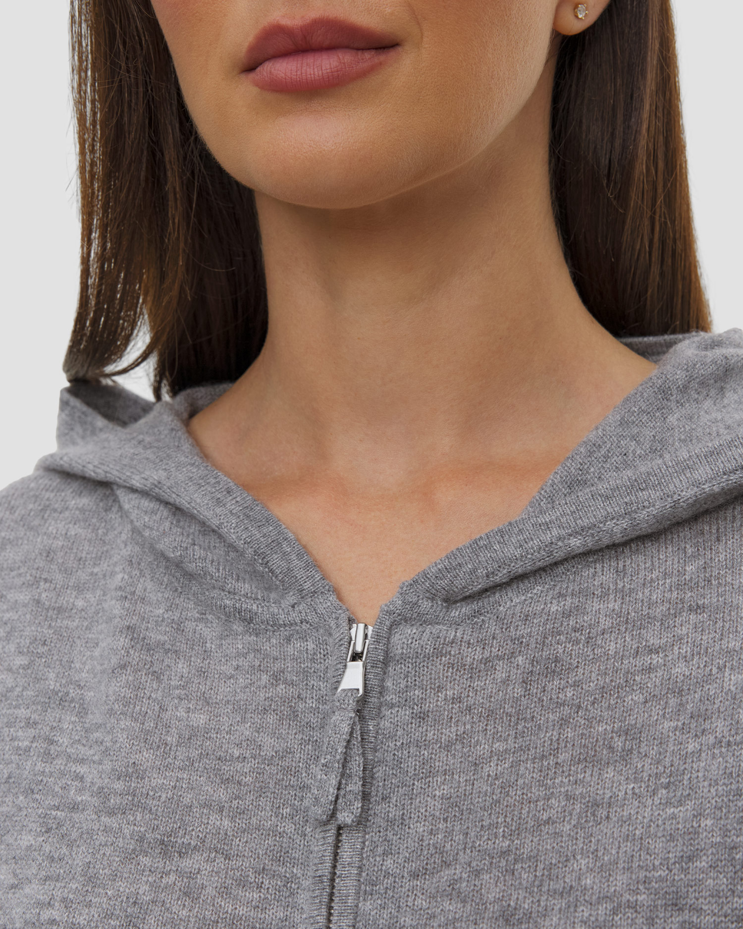 Cardigan pour femmes à capuche Allude en laine et cachemire