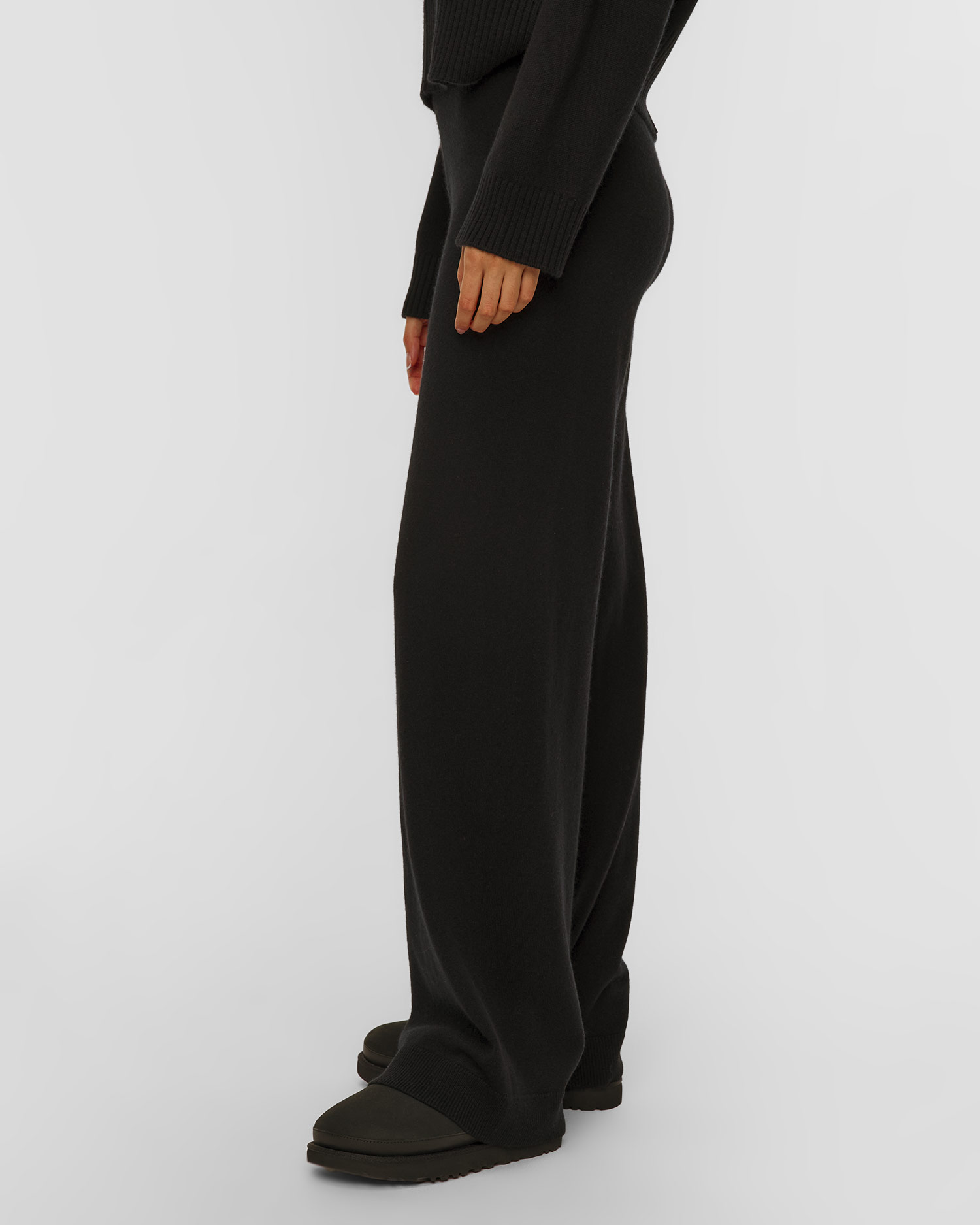 Allude Damenhose aus Wolle und Kaschmir in Schwarz
